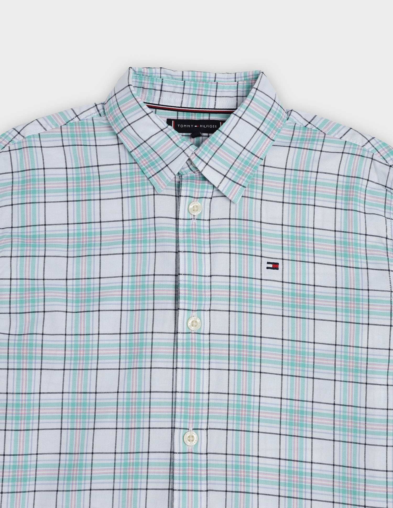 Tommy Hilfiger Kids Boys Checks Regular Fit Oxford Shirt
