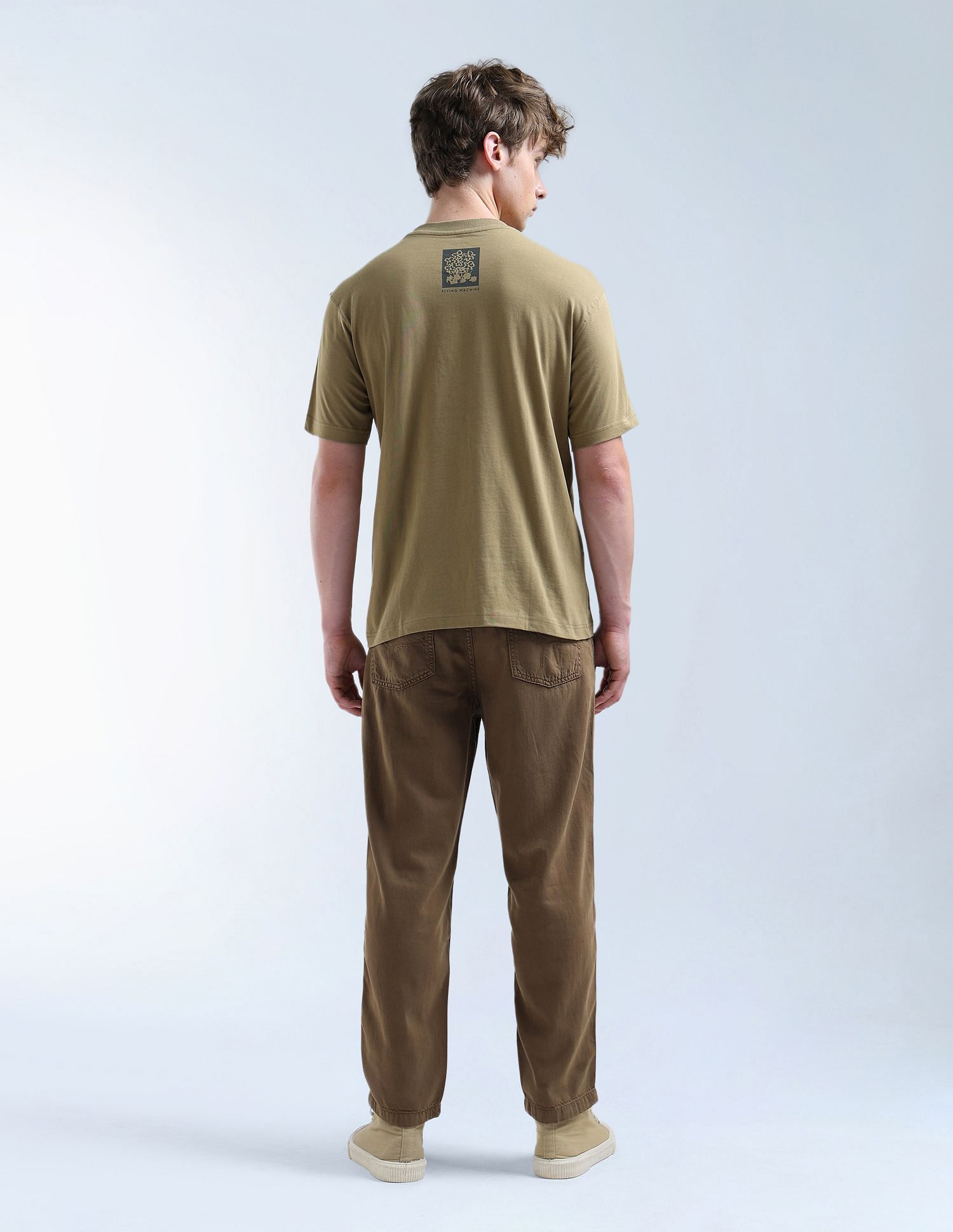 Flying Machine 90's Cobain Loose Fit Cropped Trousers