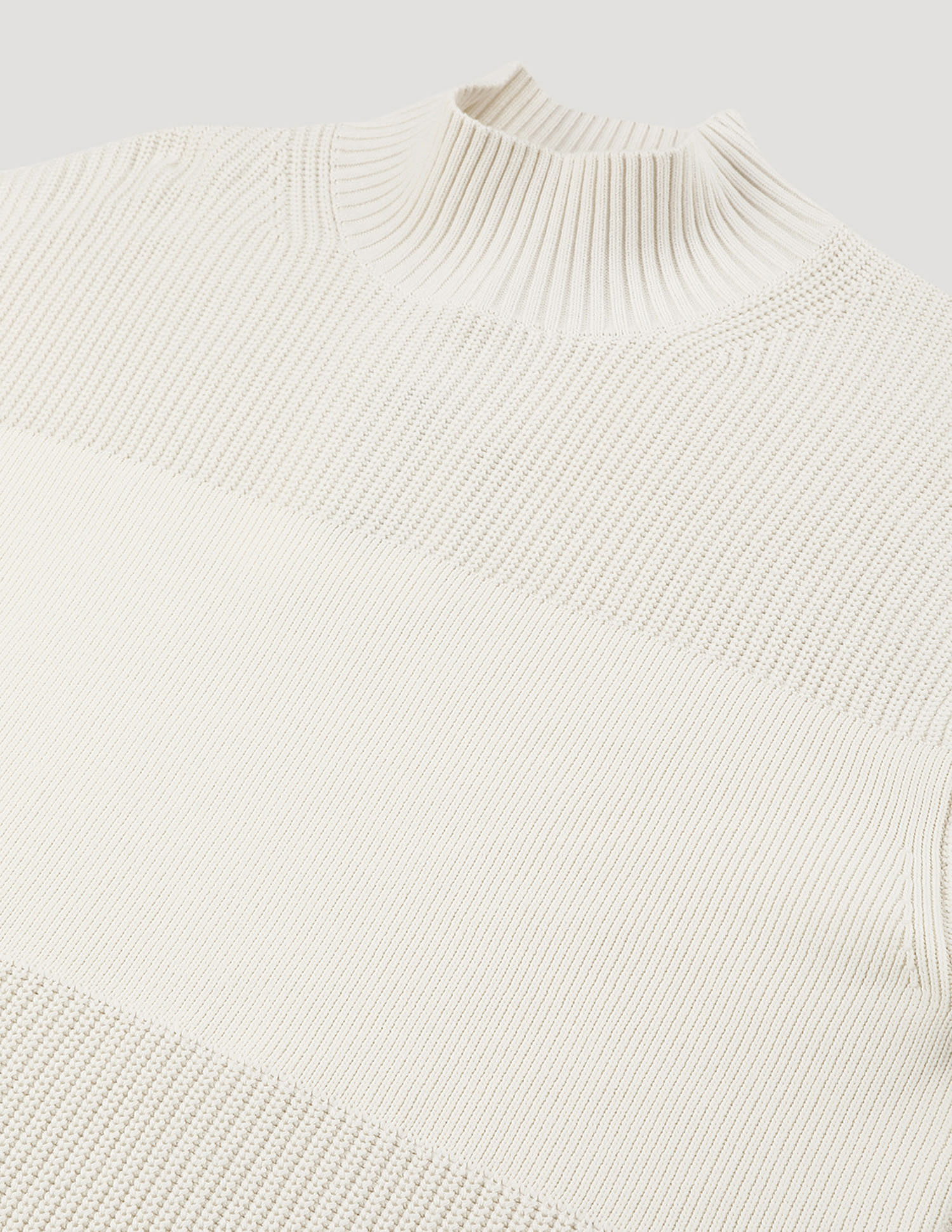 Calvin Klein Jeans Mixed Stitch High Neck Sweater