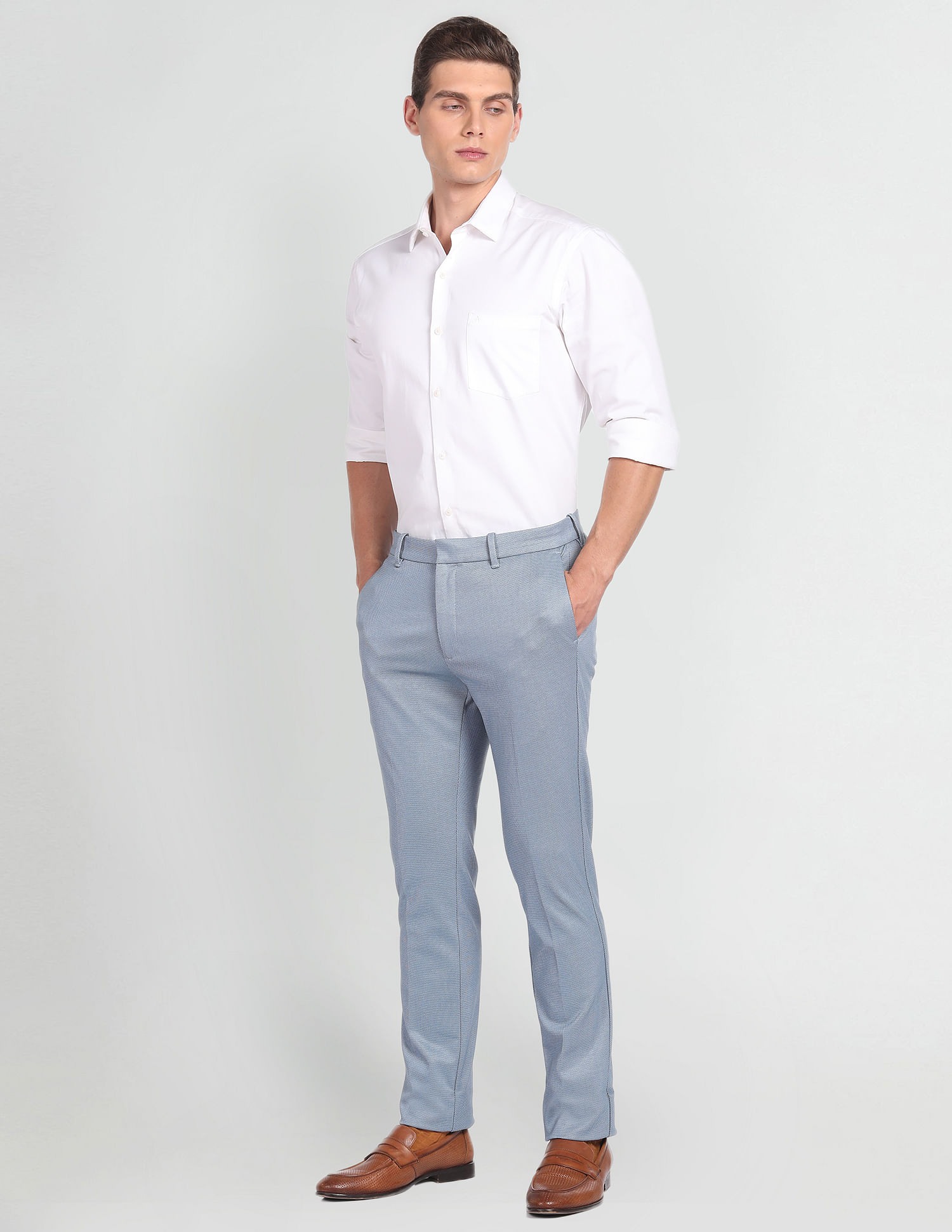 Arrow Newyork Autoflex Dobby Trousers