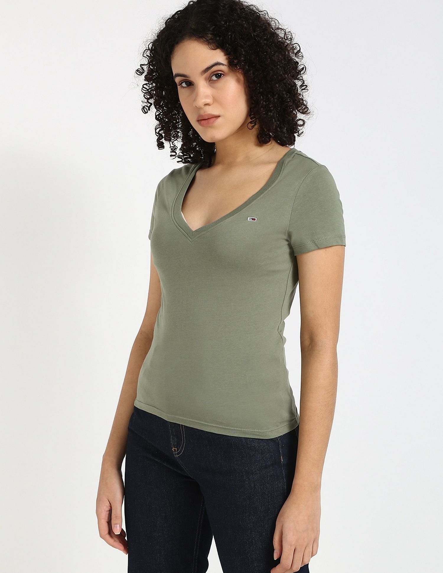 Tommy Hilfiger Solid Slim-Fit Cotton T-Shirt