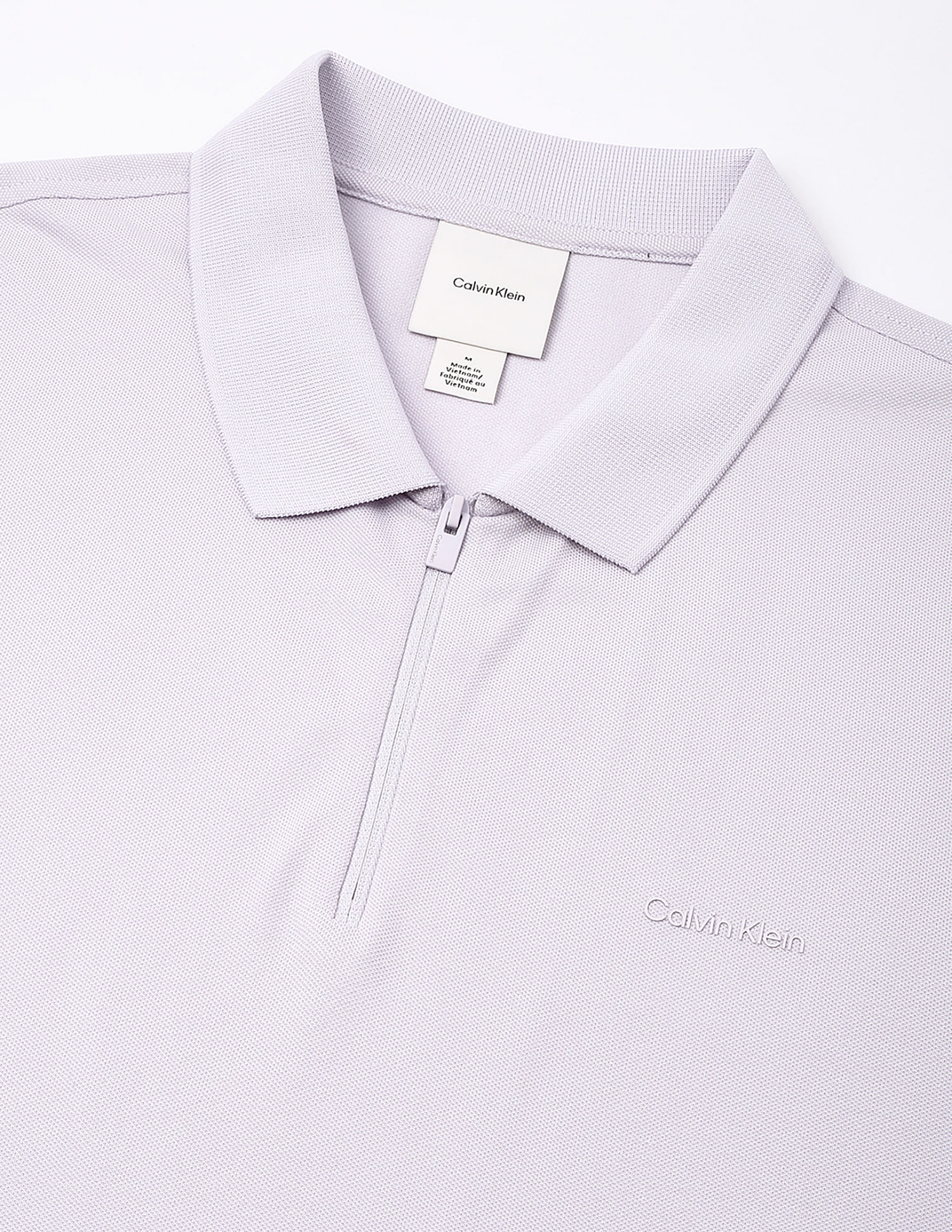 Calvin Klein Jeans Solid Regular-Fit Cotton Polo T-Shirt