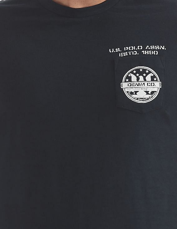 U.S. Polo Assn. Denim Co. Chest Pocket Long Sleeve T-Shirt