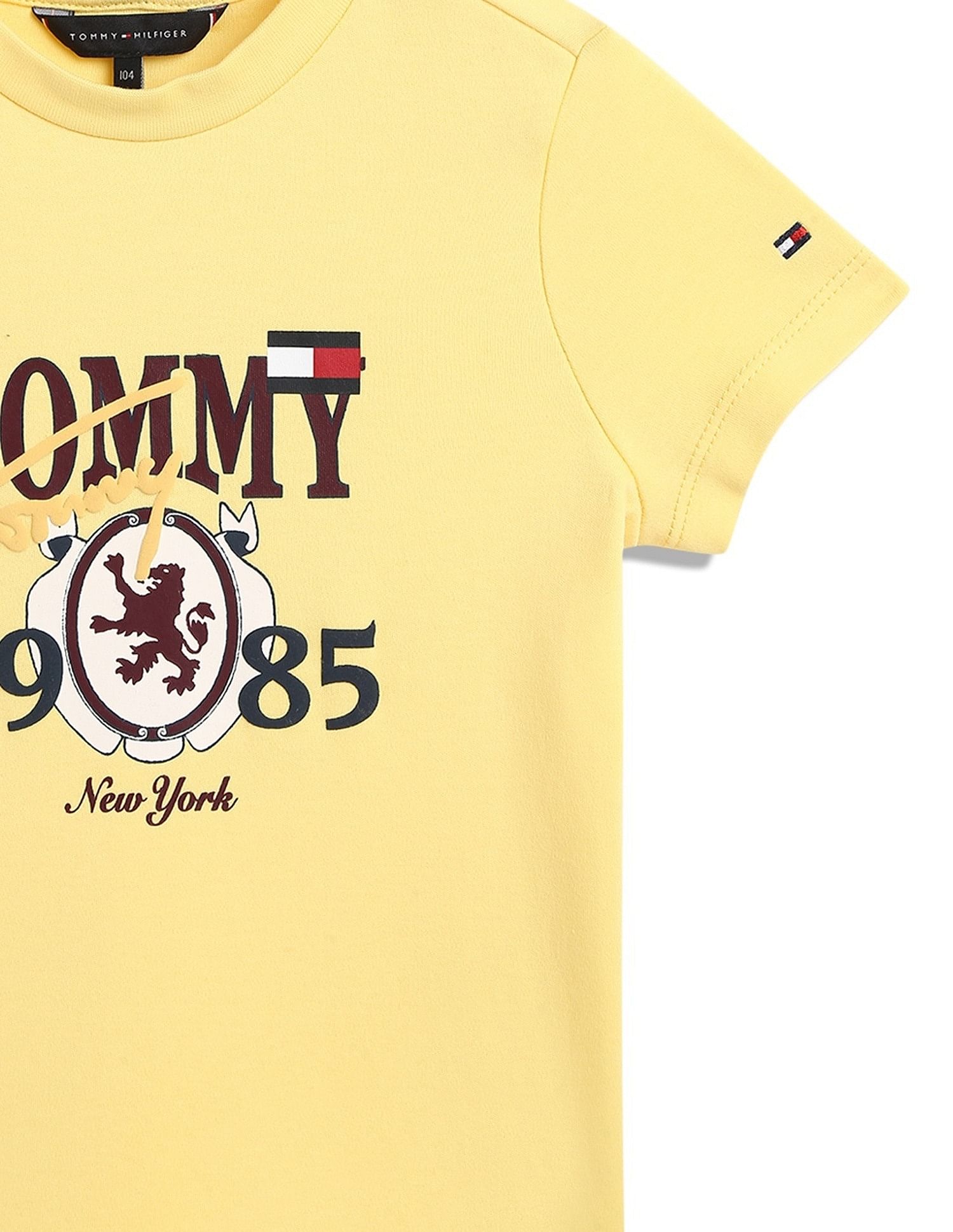 Tommy Hilfiger Kids Boys Logo Regular-Fit Cotton T-Shirt