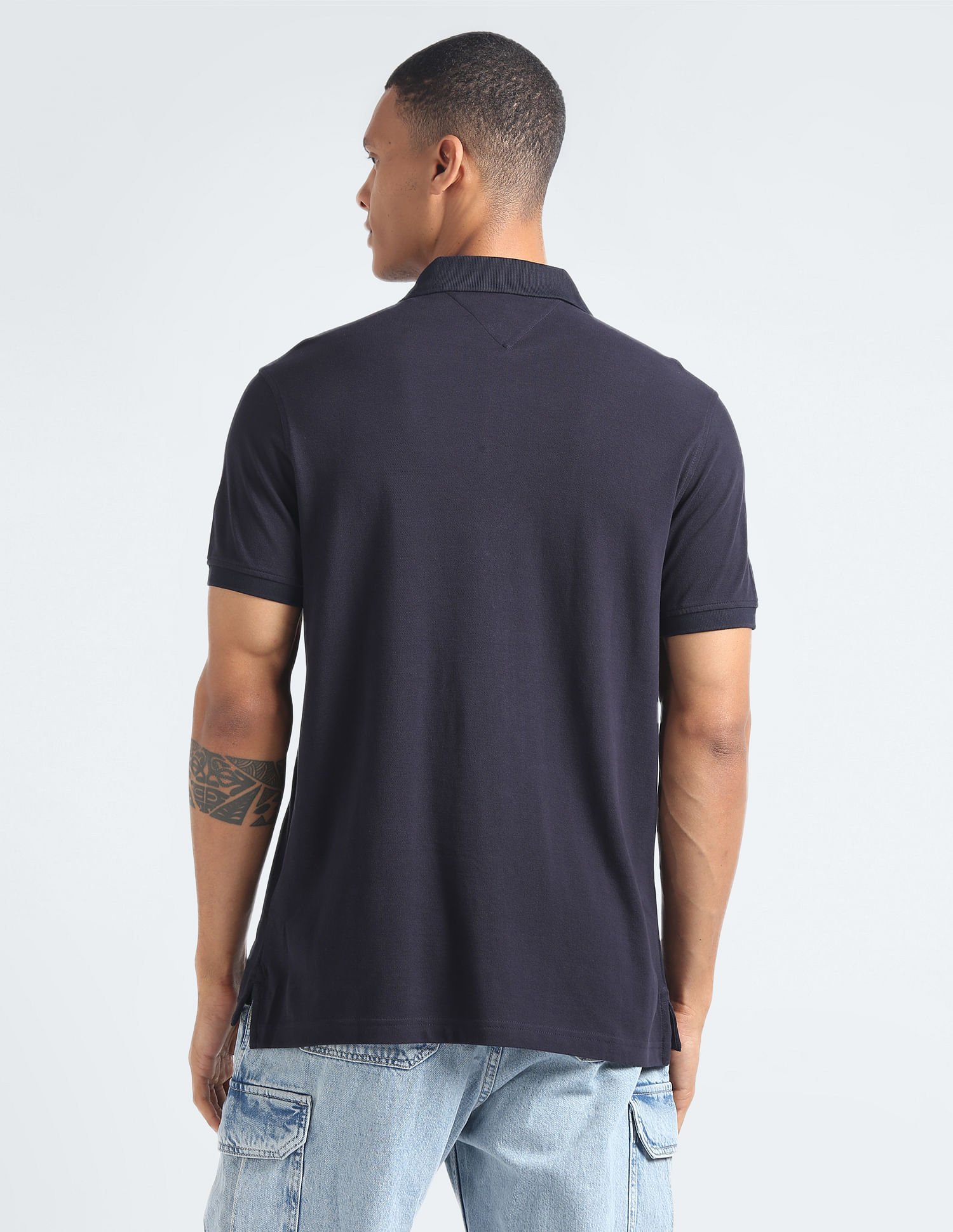 Tommy Hilfiger Monotype Embroidered Cotton Polo Shirt