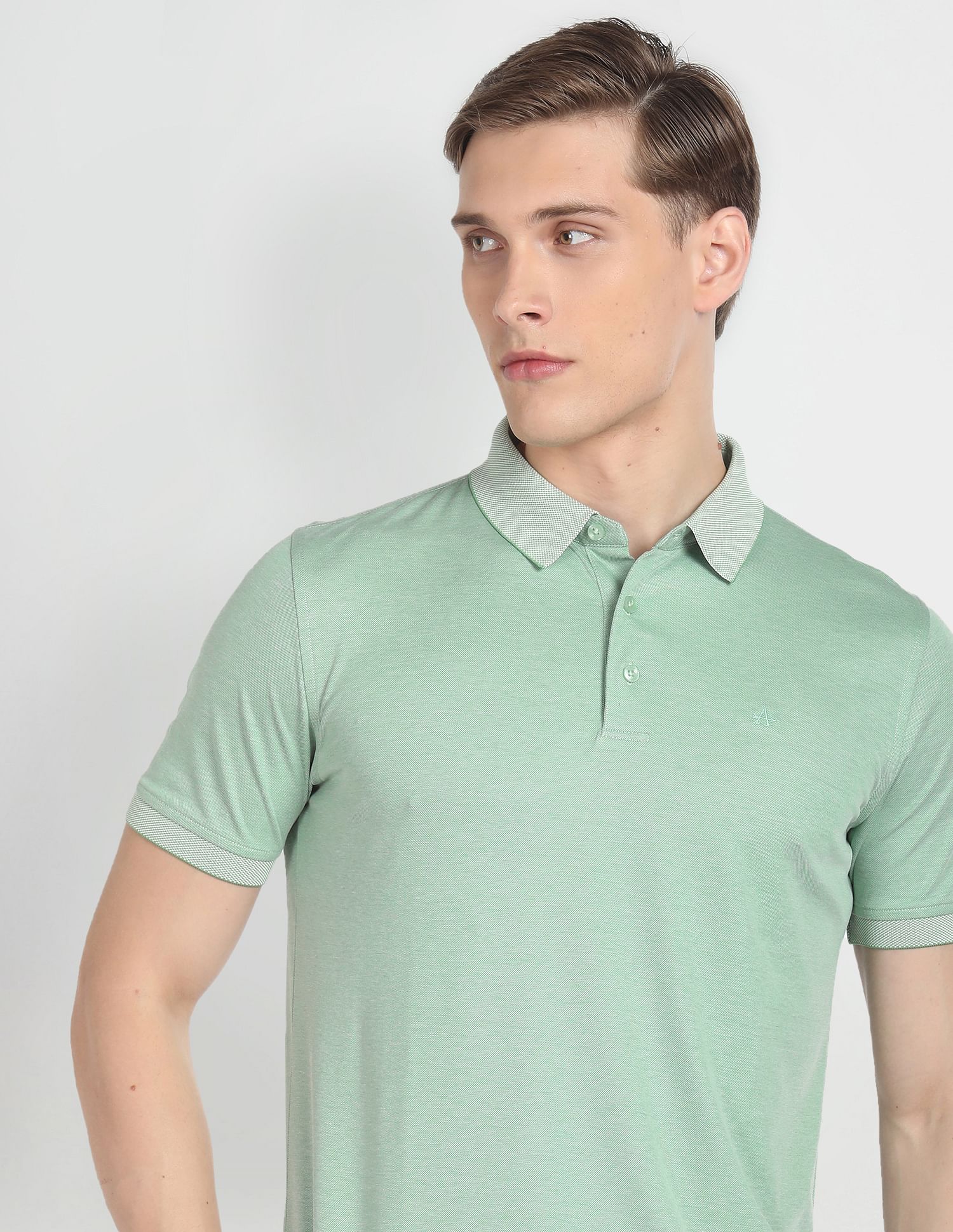 Arrow Cotton Solid Polo Shirt