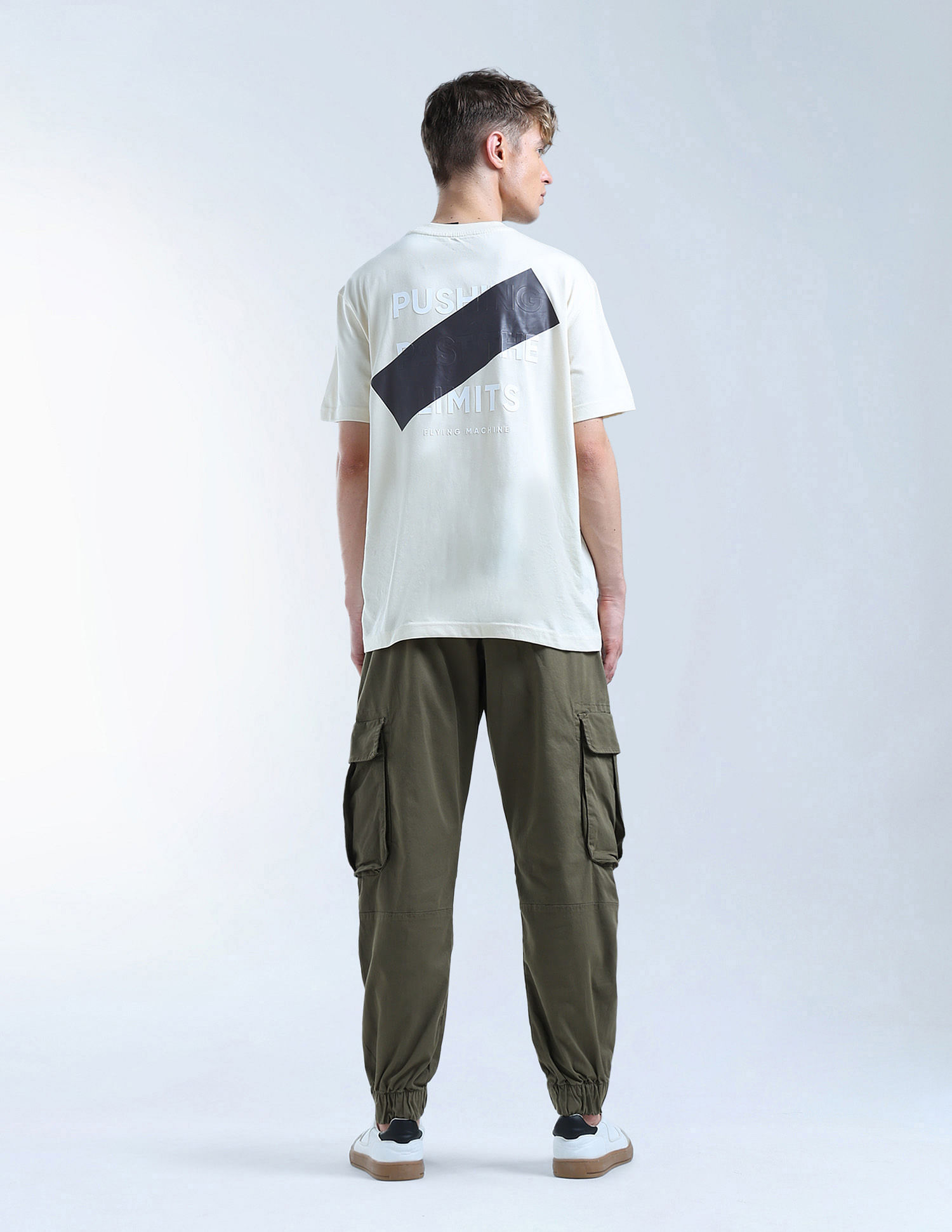 Flying Machine Twill Relaxed Fit Joggers