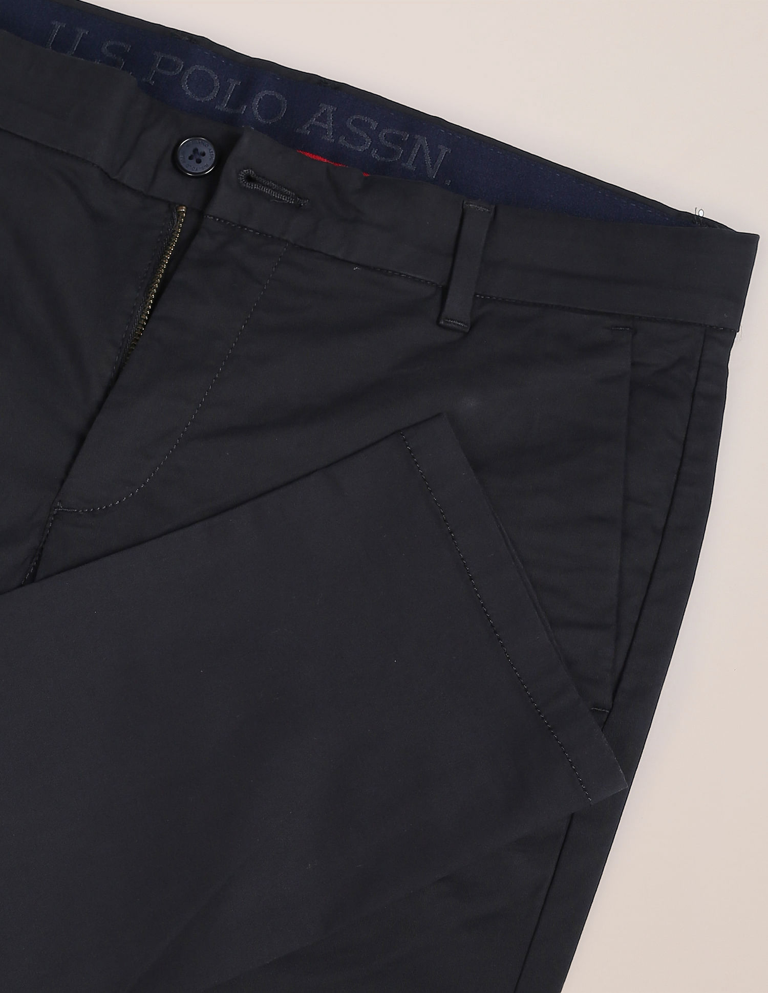 U.S. Polo Assn. Twill Textured Casual Trousers