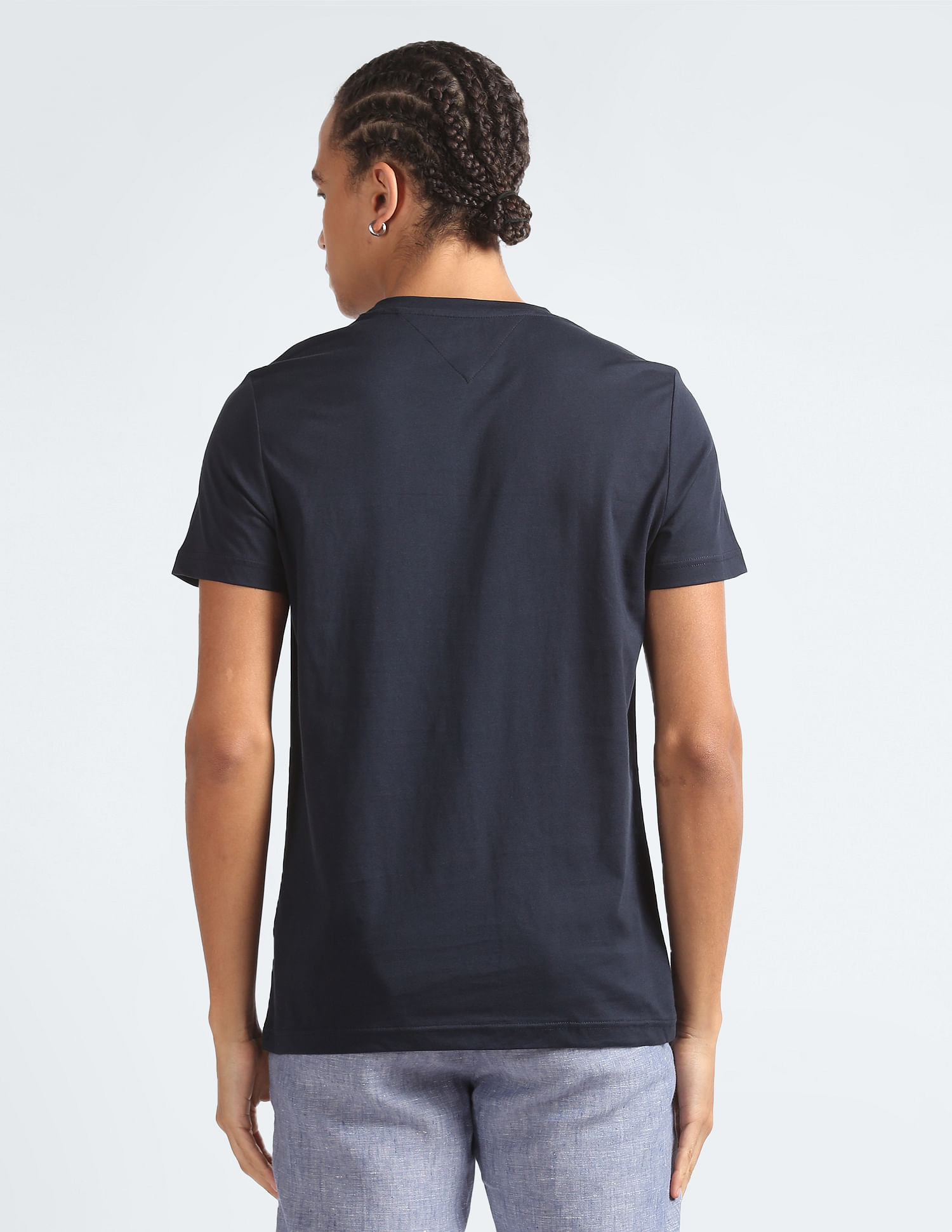 Buy Tommy Hilfiger Embroidered Logo Slim Fit T-Shirt - NNNOW.com