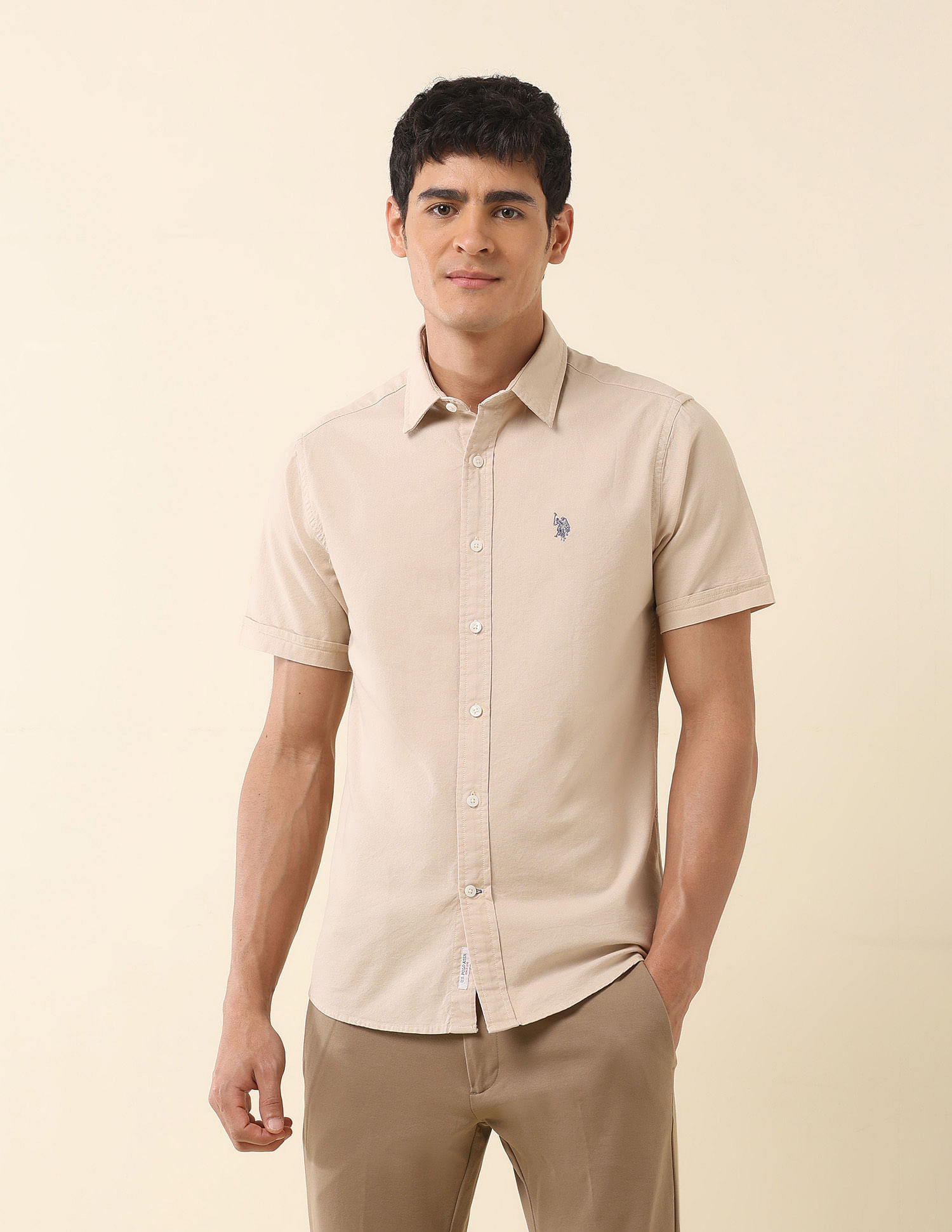 U.S. Polo Assn. Tailored Fit Pure Cotton Oxford Shirt