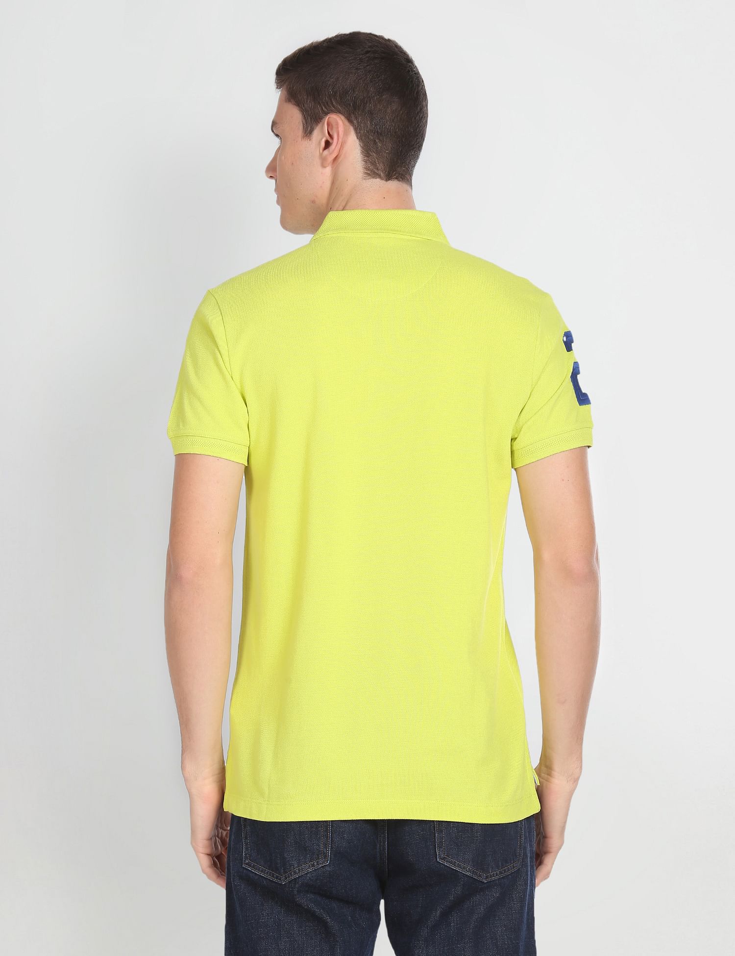 U.S. Polo Assn. Denim Co. Cotton Solid Polo Shirt
