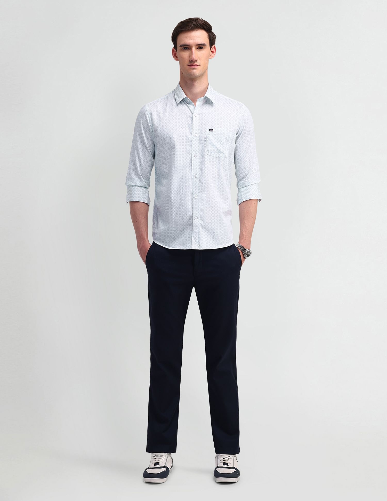 Arrow Sport Slim Fit Satin Shirt