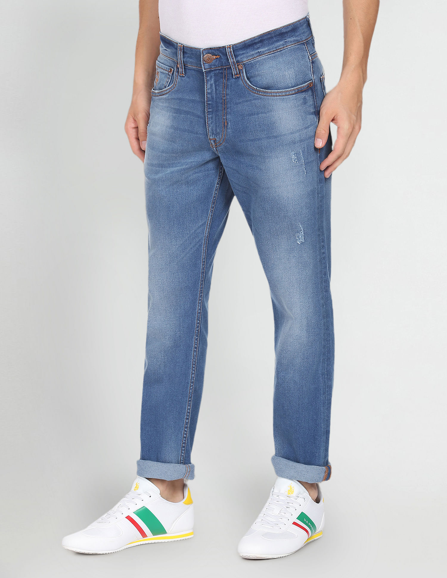 U.S. Polo Assn. Denim Co. Brandon Slim Tapered Fit Blue Jeans