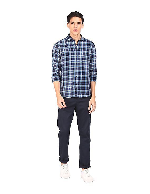 Flying Machine Long Sleeves Striped Shirt