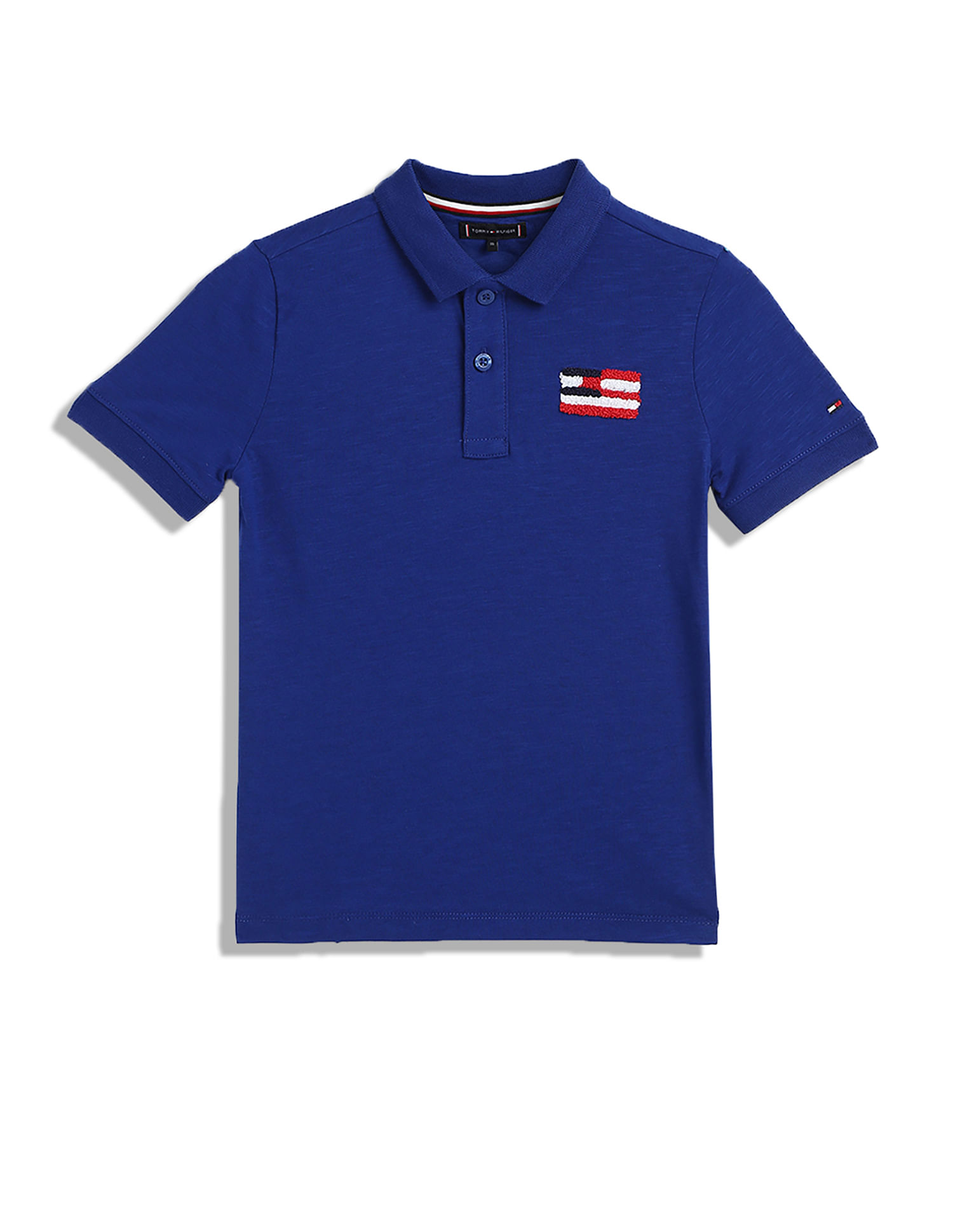 Tommy Hilfiger Kids Printed Regular Fit Polo T-Shirt