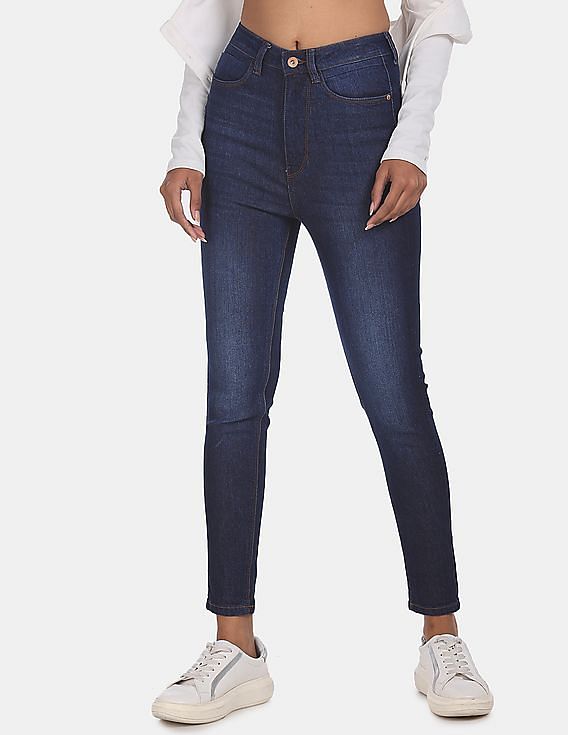 Flying Machine Women High Rise Twiggy Super Skinny Fit Jeans
