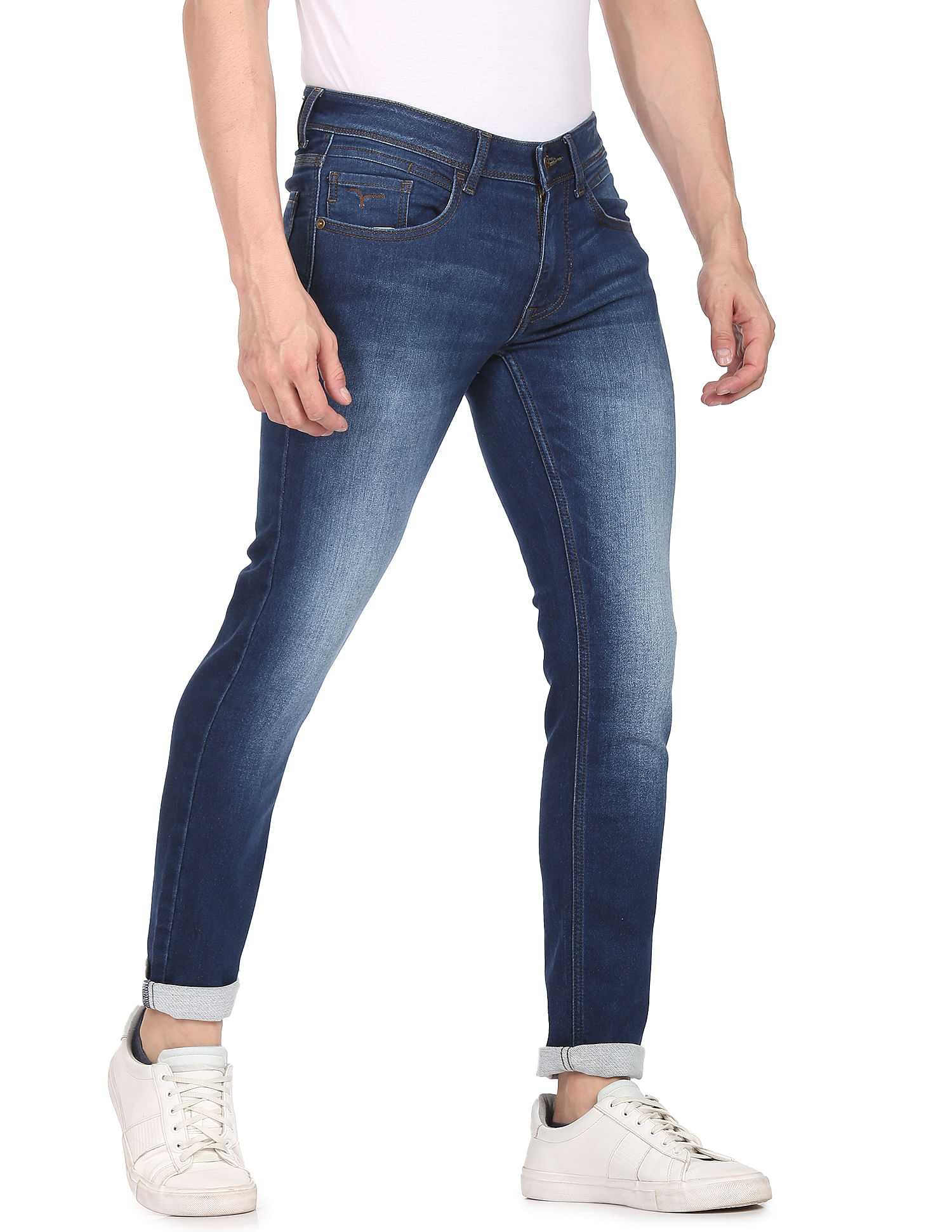 Flying Machine Stone Wash Jackson Skinny Fit Jeans