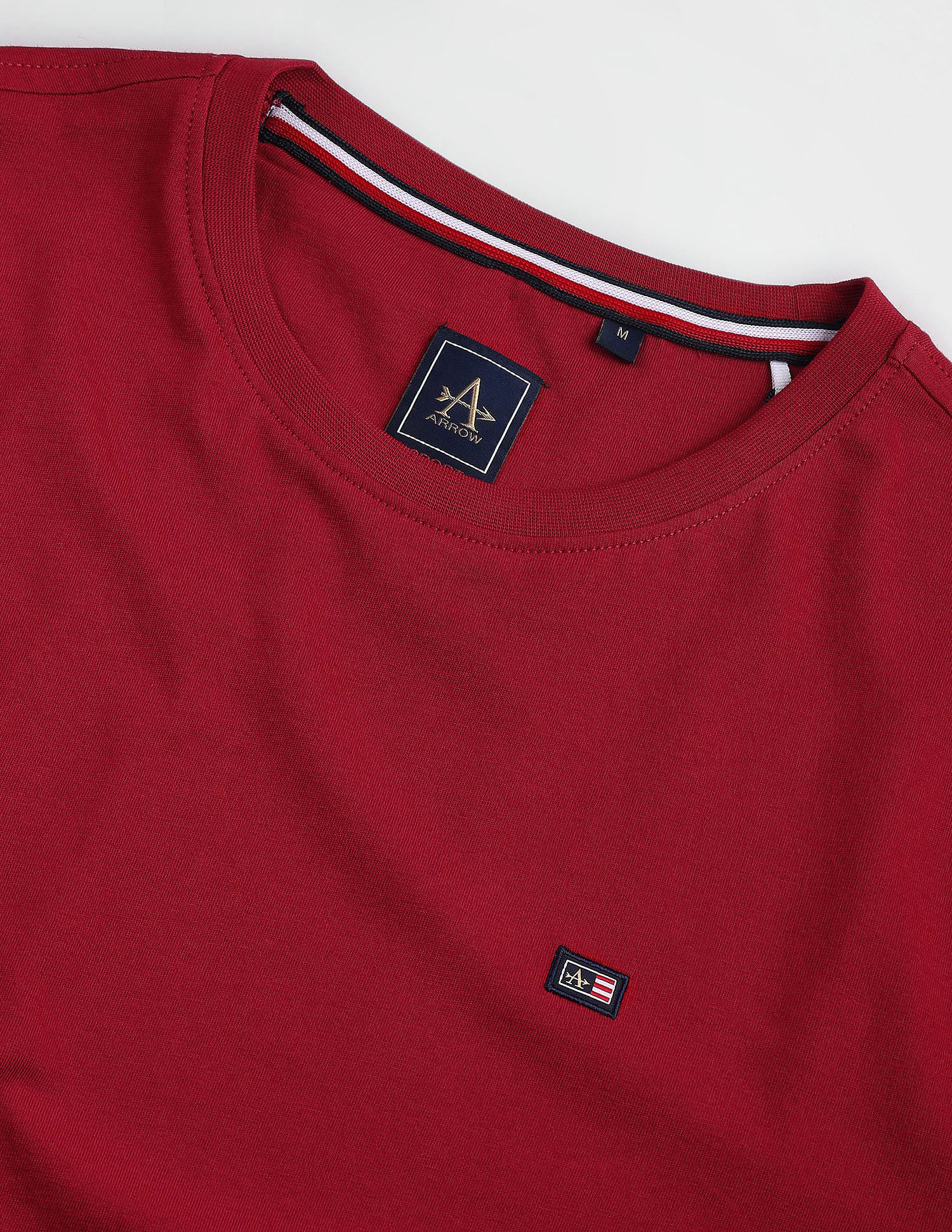 Arrow Sports Solid Cotton T-Shirt