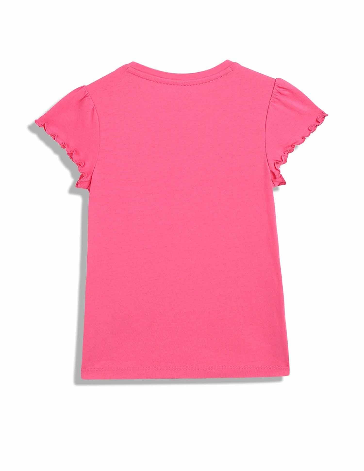Tommy Hilfiger Kids Girls Solid Regular-Fit Cotton T-Shirt
