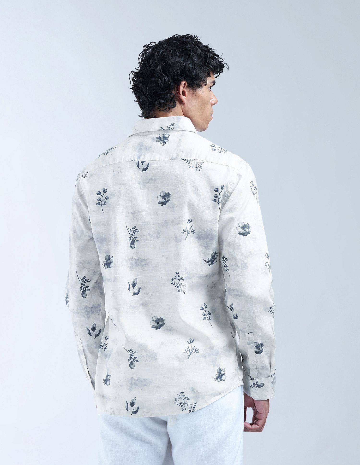 Flying Machine Floral Printed Color Of Home Shirt