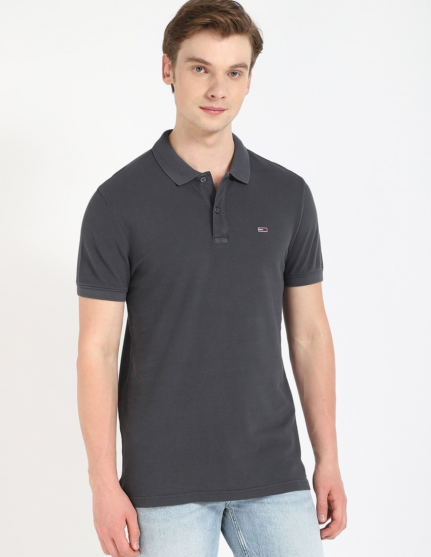 Tommy Hilfiger Solid Slim Fit Polo