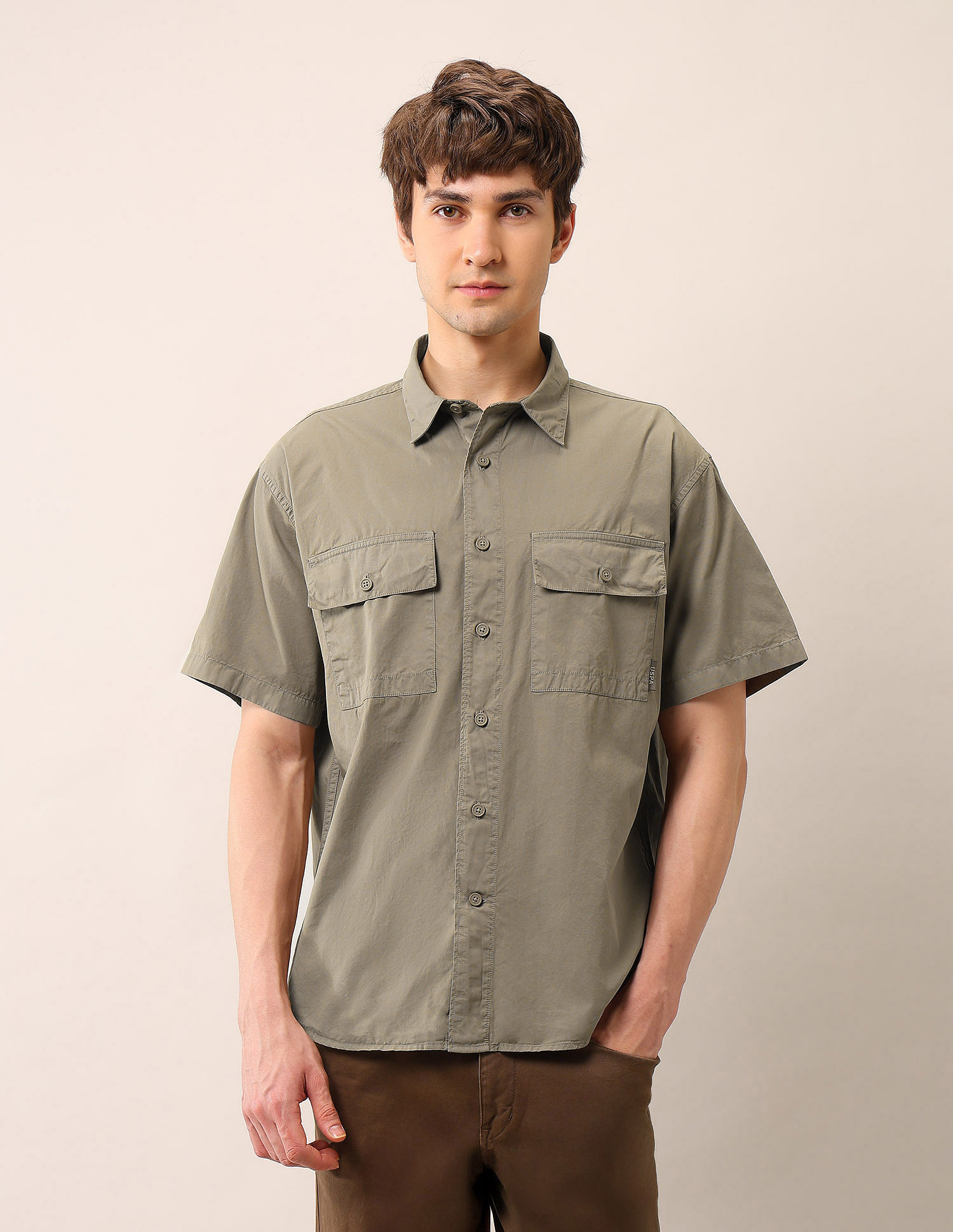 U.S. Polo Assn. Denim Co. Pure Cotton Regular Fit Twill Shirt