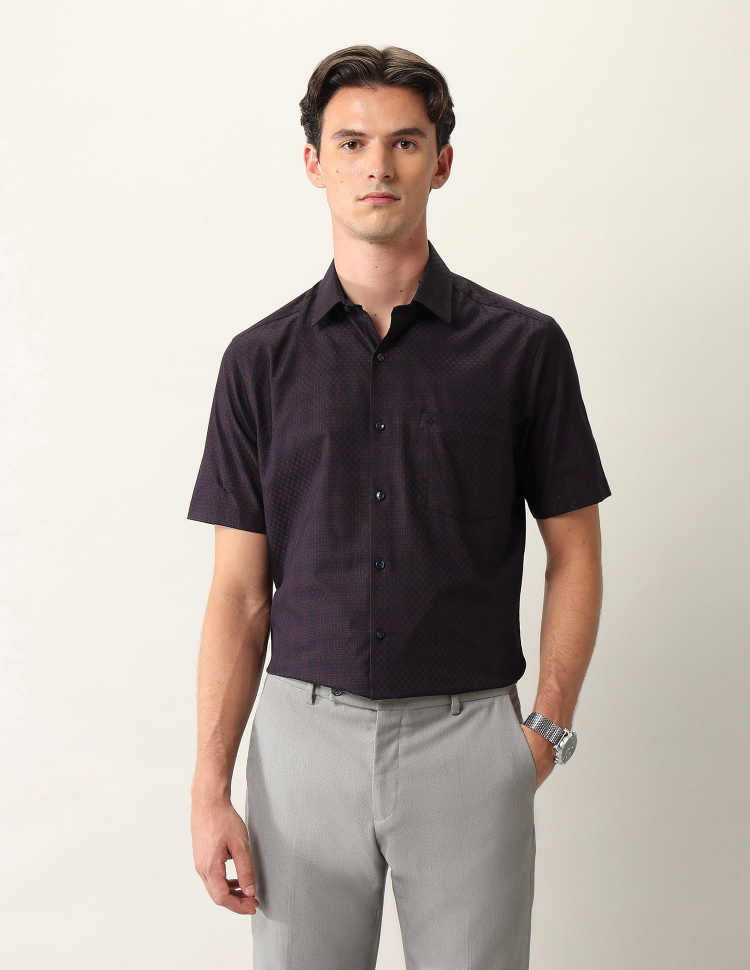 Arrow Textured Dobby Ceremonial Shirt