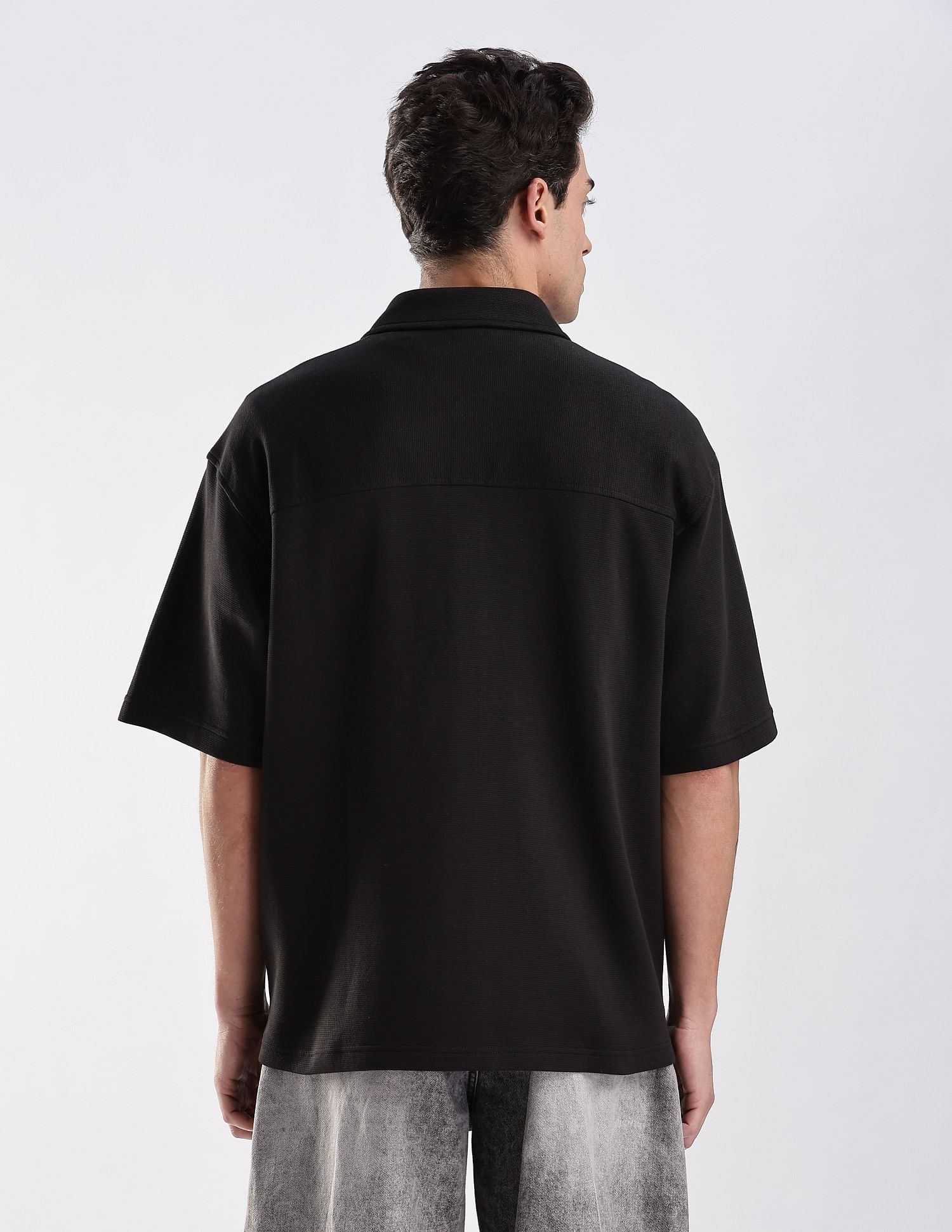 Calvin Klein Jeans Solid Relaxed Fit Woven Shirt