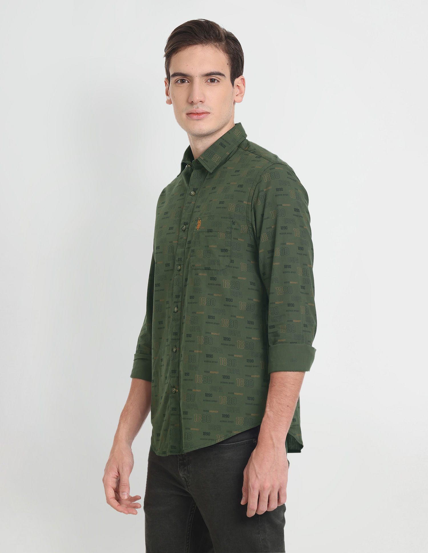 U.S. Polo Assn. Denim Co. BrPrint Cotton Shirt