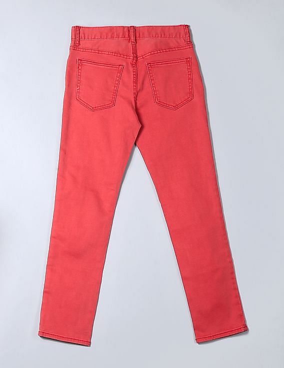 Buy GAP Boys Red Jeans In Slim Fit With Stretch NNNOW