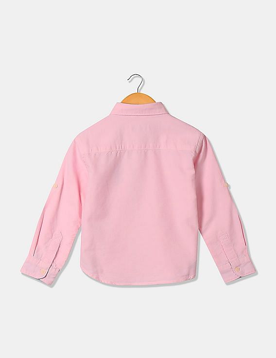 U.S. Polo Assn. Kids Boys Long Sleeve Solid Shirt
