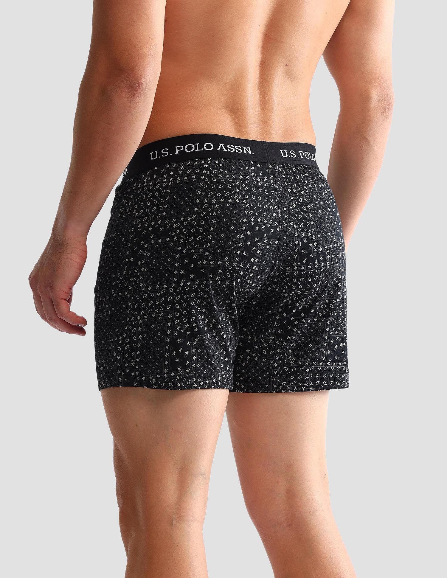 USPA Innerwear Printed Cotton OEX09 Boxers - Pack Of 2