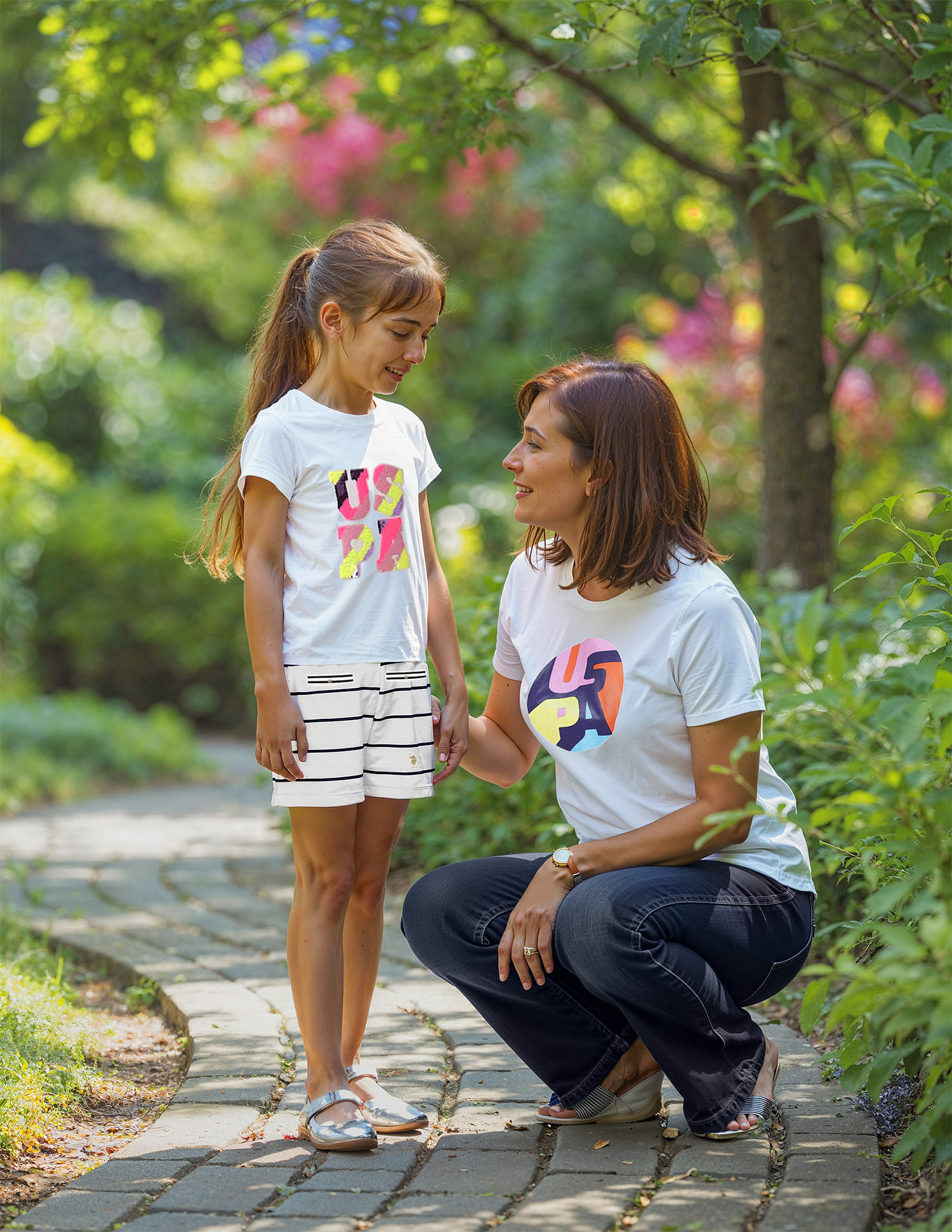 U.S. Polo Assn. Kids Girls Flip Sequins Regular Fit  T-Shirt