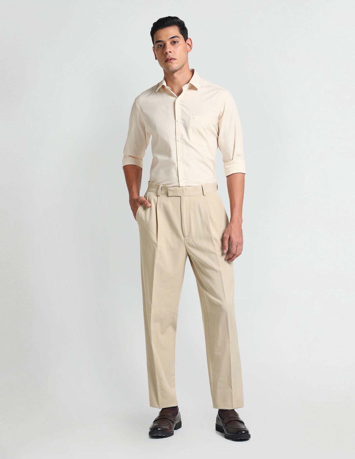 Arrow Micro Check Cotton Shirt