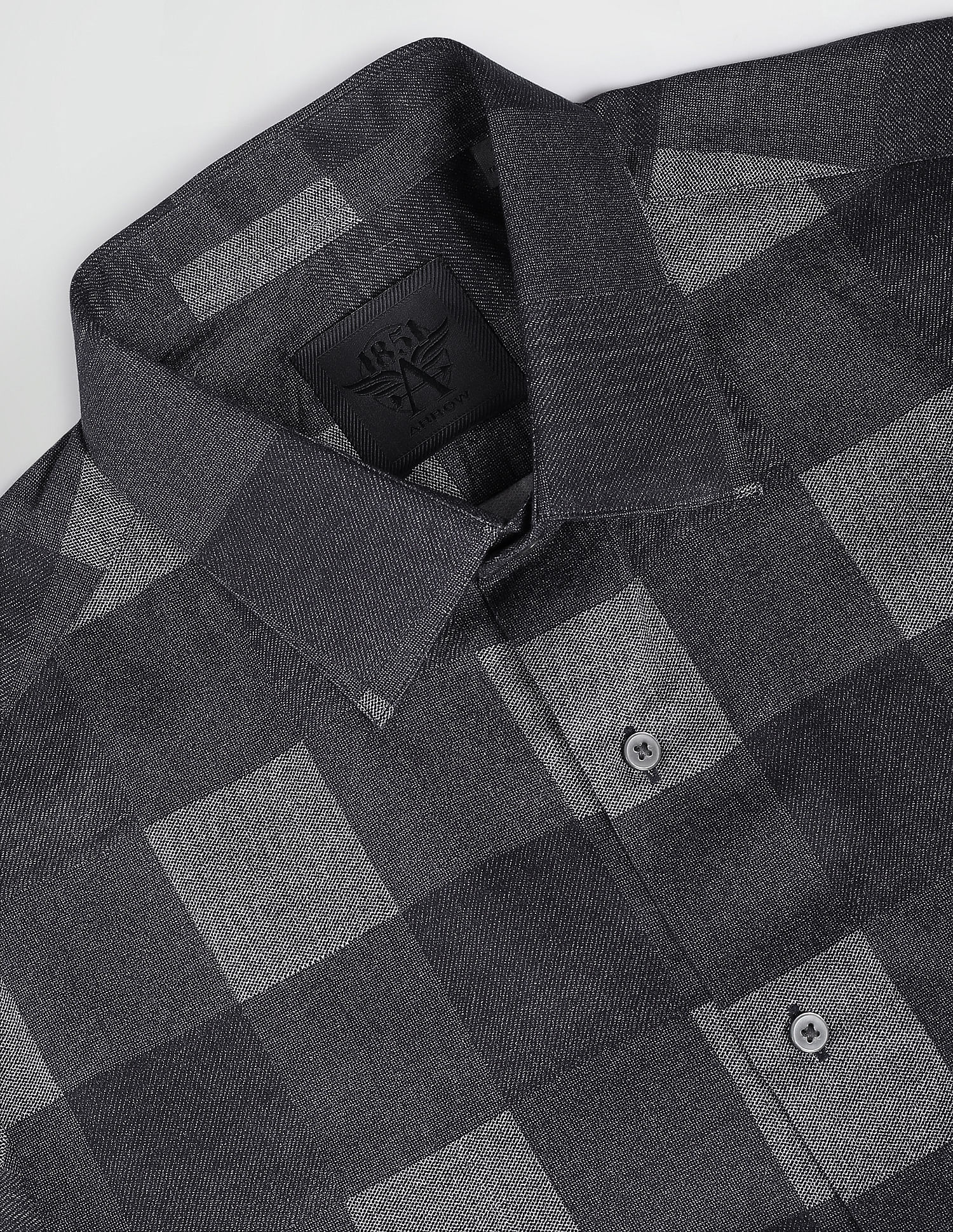 Arrow Windowpane Check Cotton Shirt