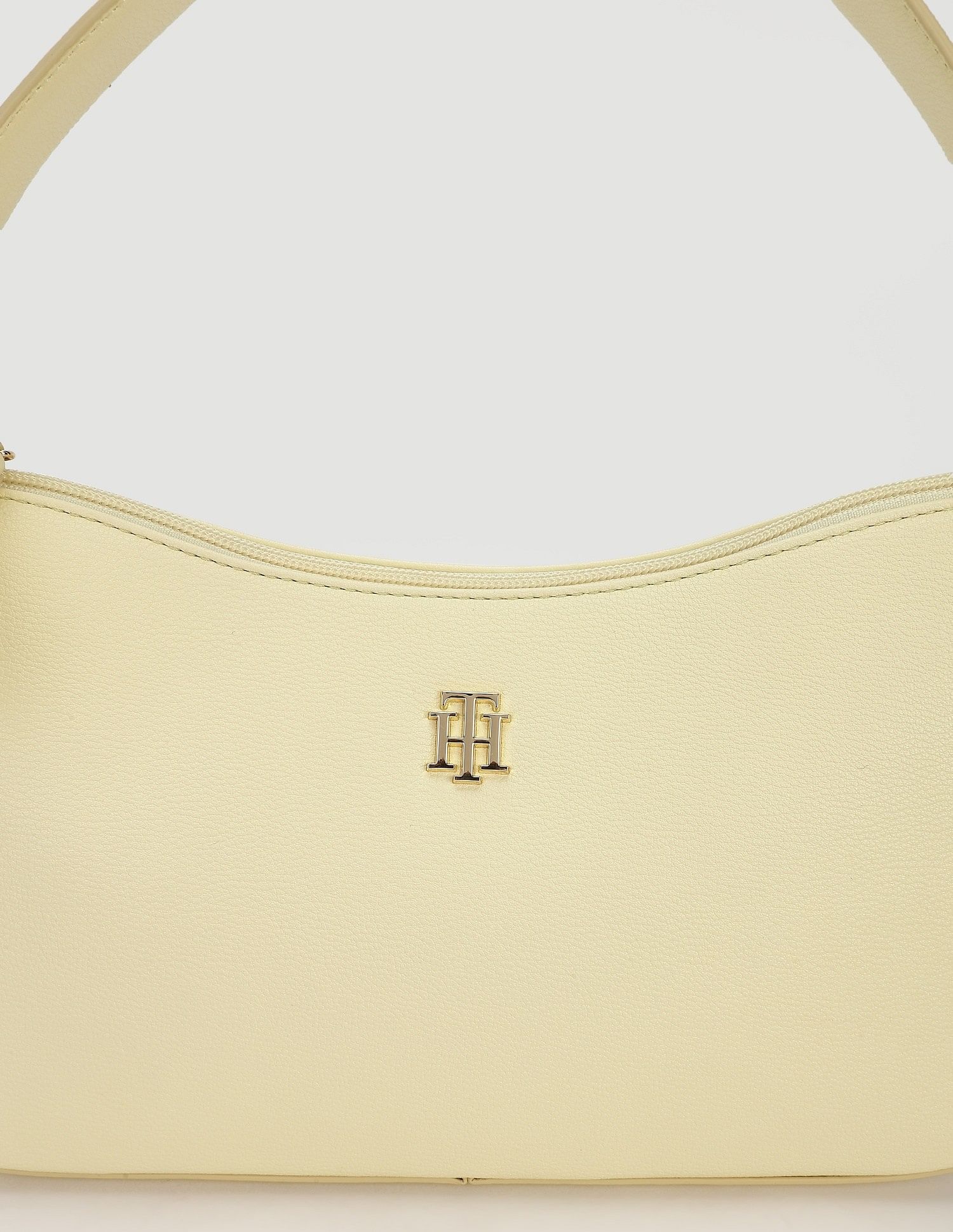 Tommy Hilfiger Solid Yellow PU Hand Bags