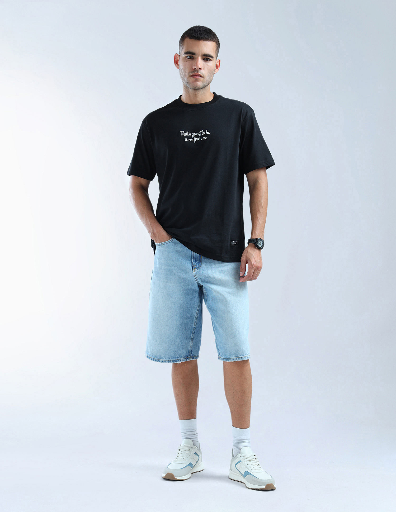Flying Machine Typographic Printed Essentials T-Shirt