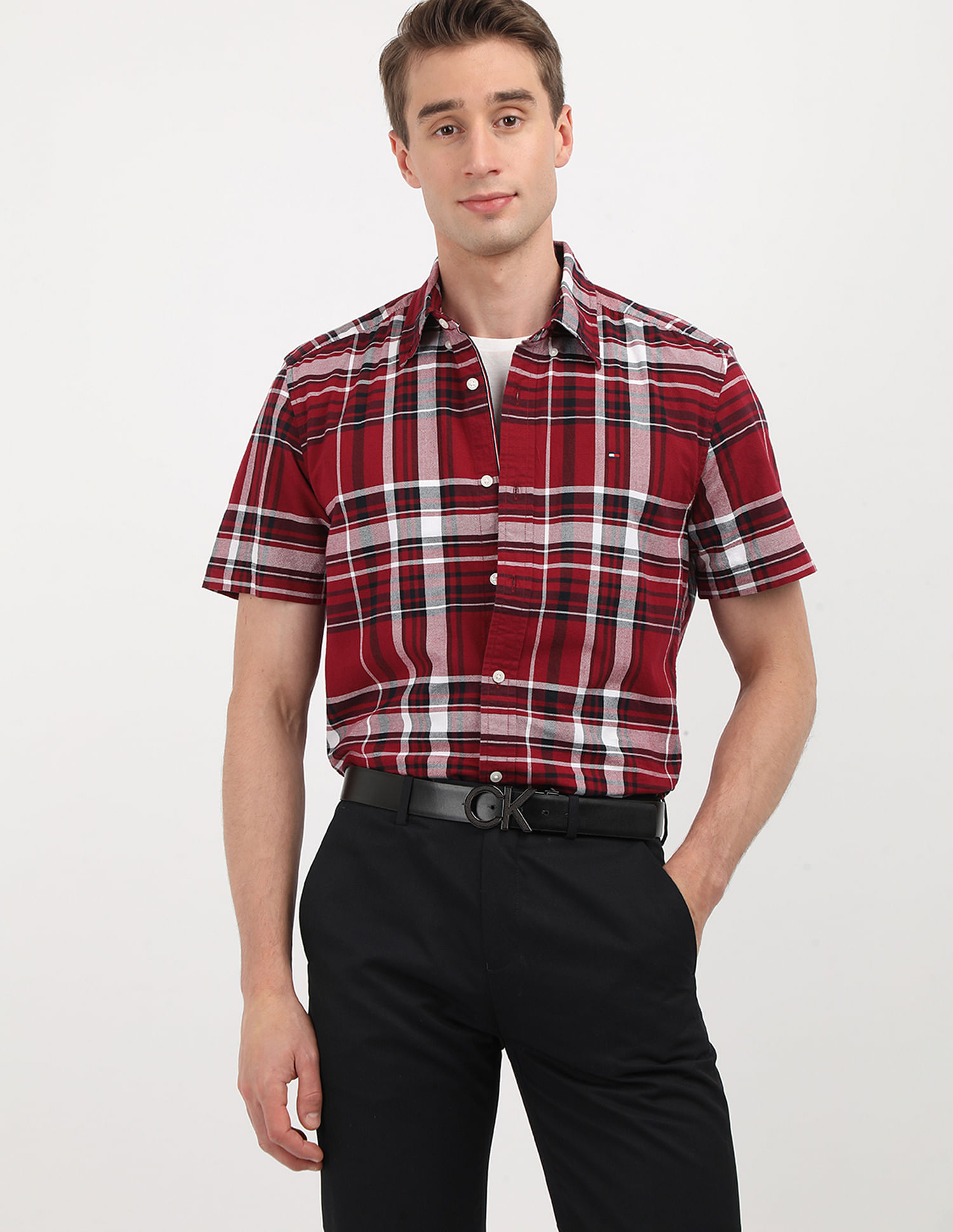 Tommy Hilfiger Plaid Check Cotton Shirt