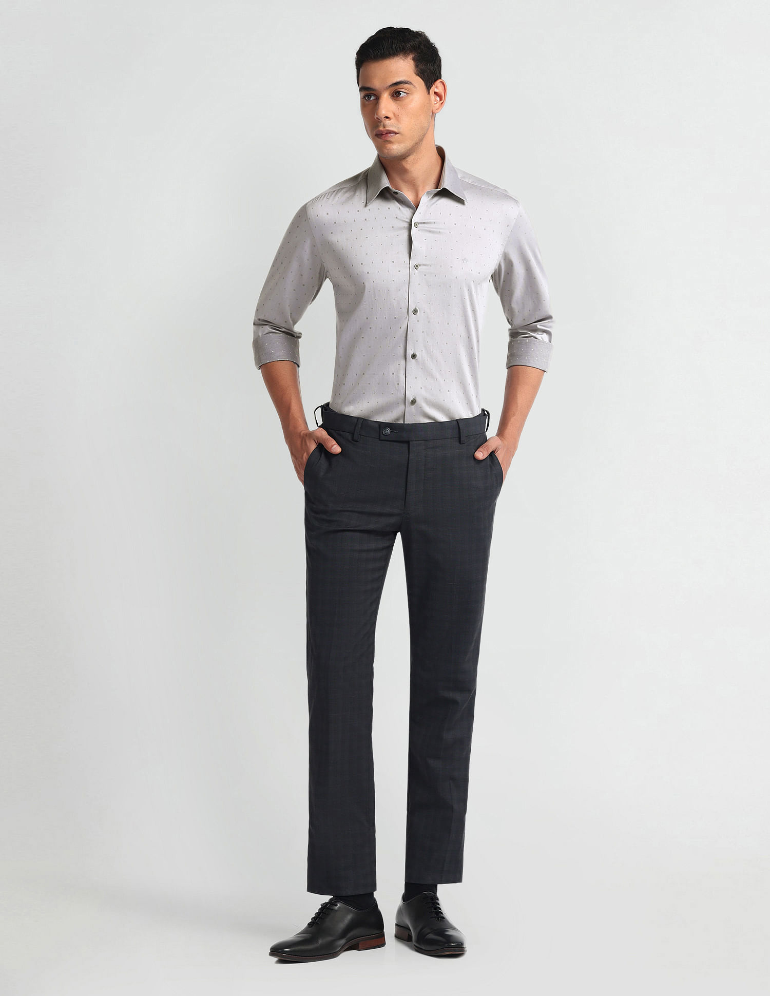 Arrow Newyork Geometric Print Slim Fit Shirt