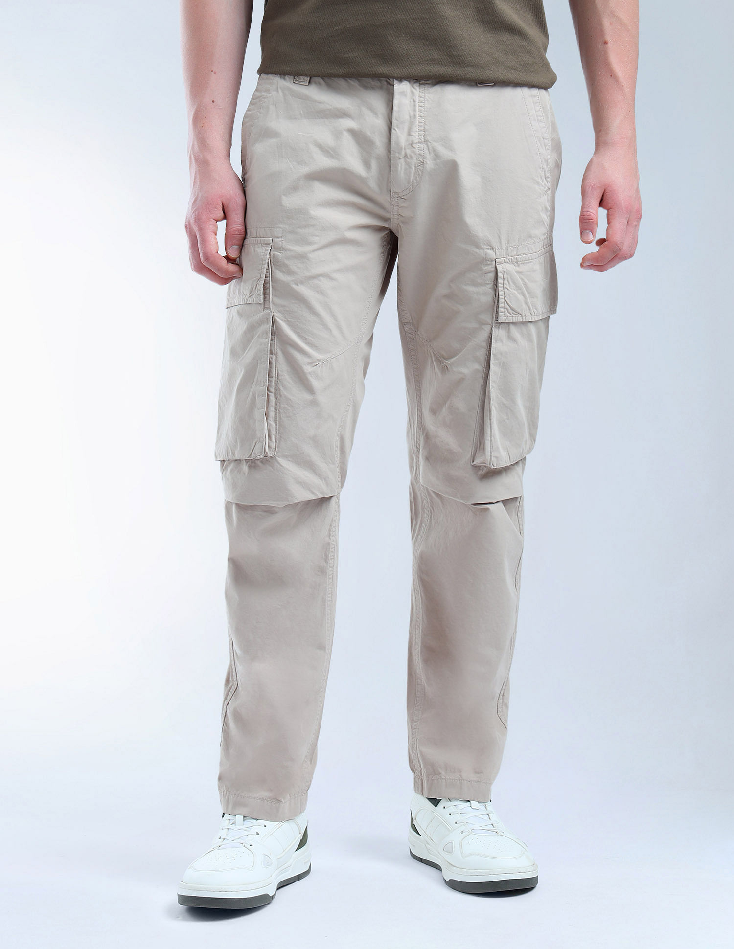 Flying Machine Relaxed Tapered Fit Twill Cargo