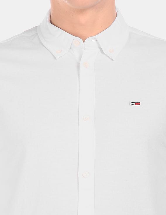 tommy hilfiger slim fit dress shirt white Versace Versus Satin Fitted Dress - S main image 1