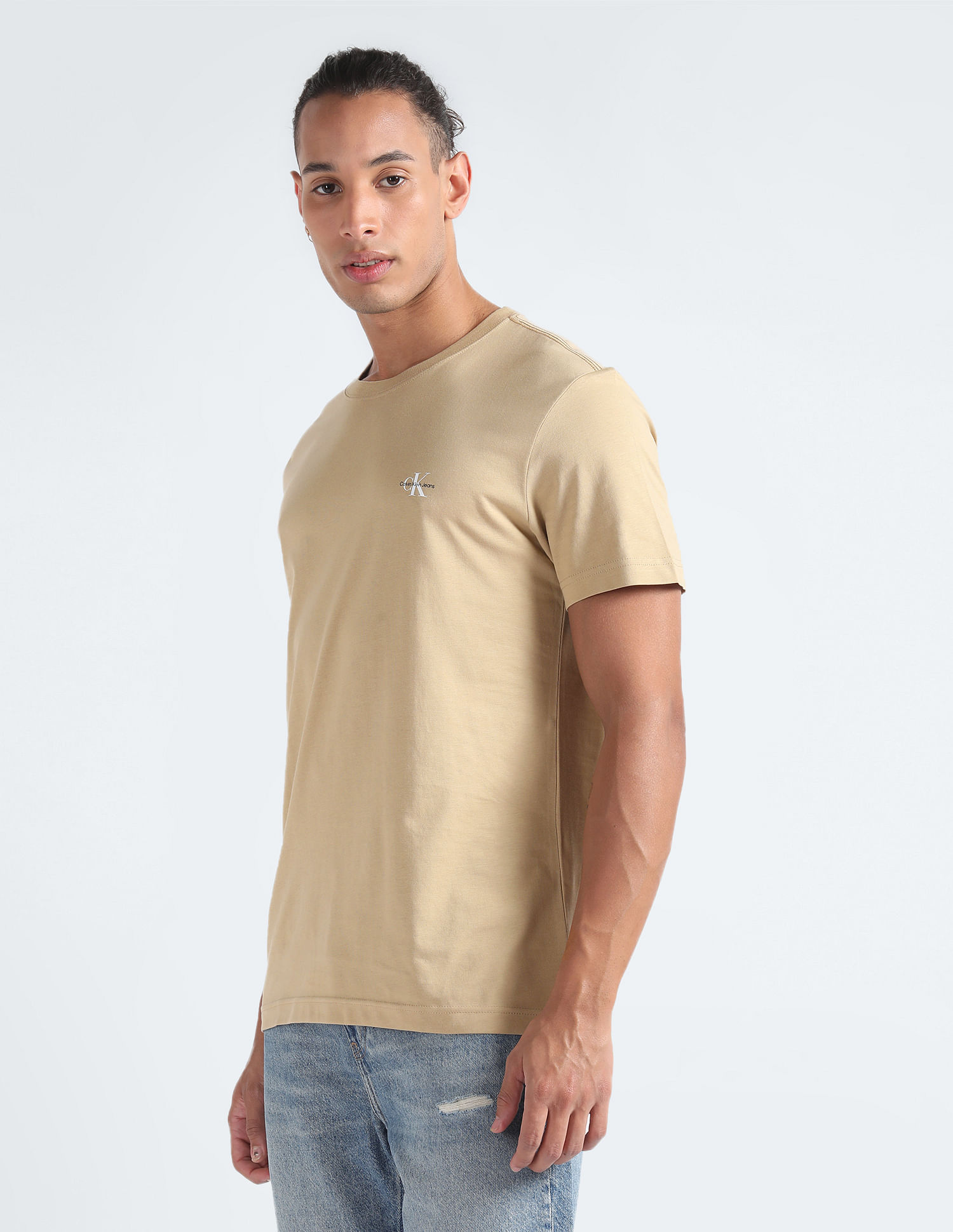 Calvin Klein Jeans Sustainable Solid T-Shirt - Pack Of 2