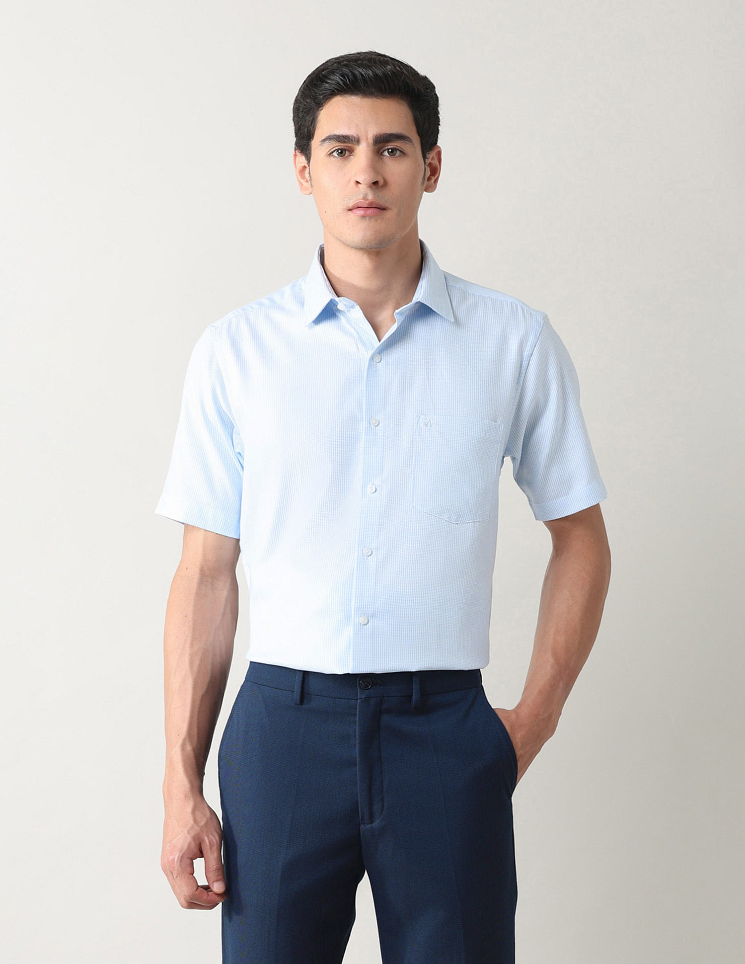 Arrow Textured Liberty Classic Fit Shirt