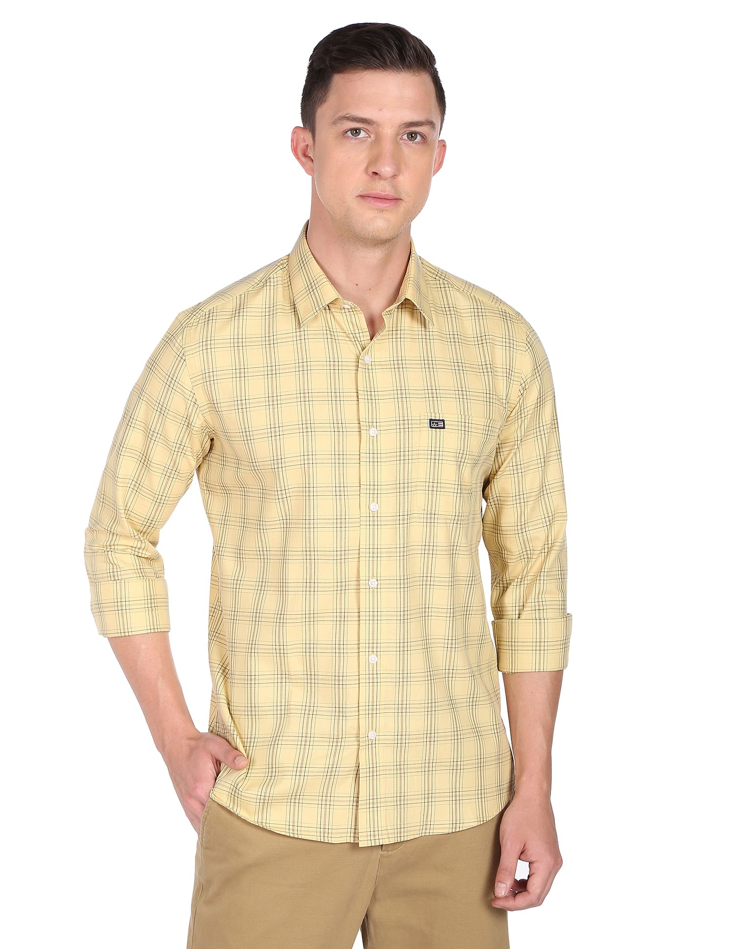 Arrow Sports Tartan Check Cotton Shirt
