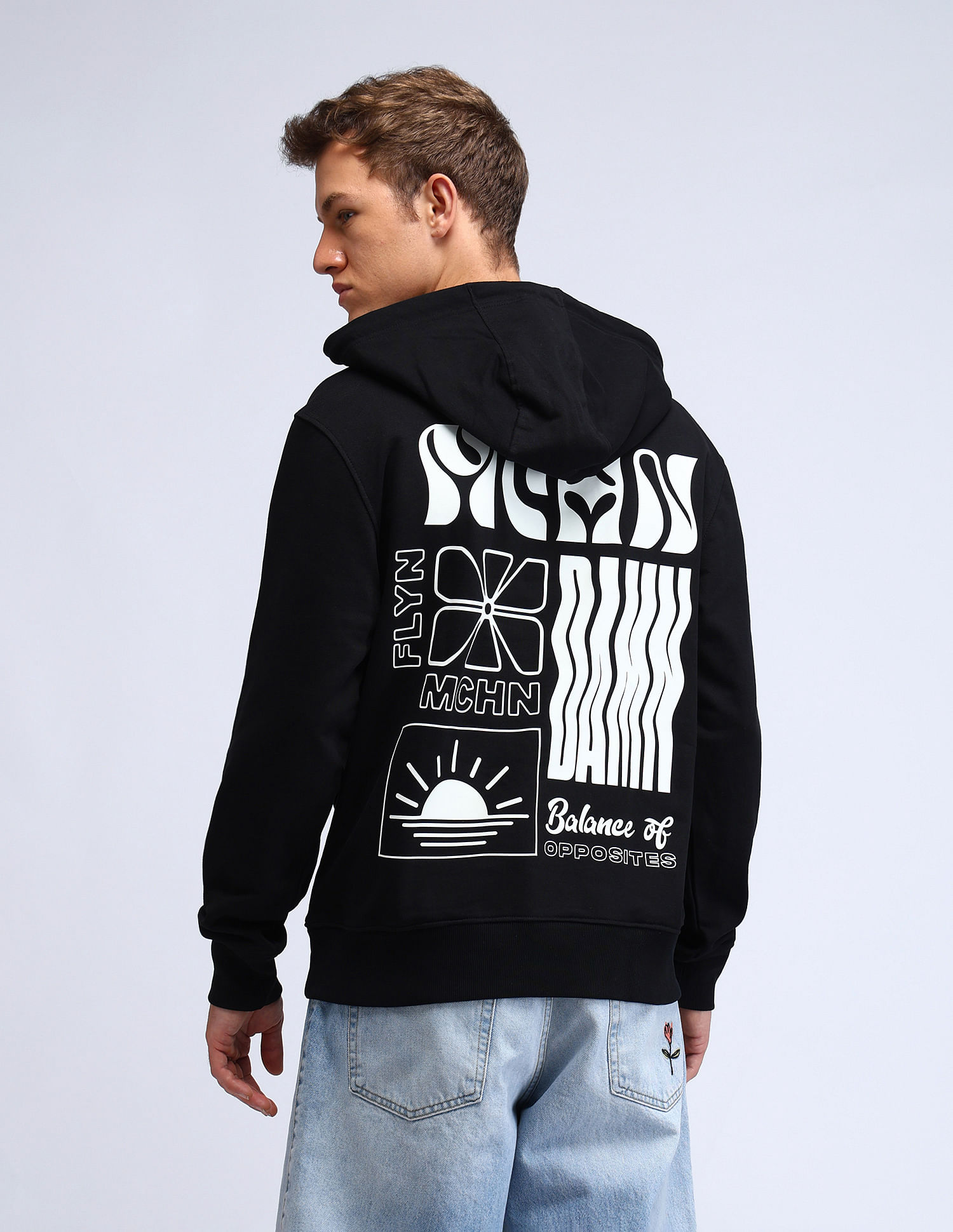 Flying Machine Graphic Printed Relaxed Fit Sweatshirt