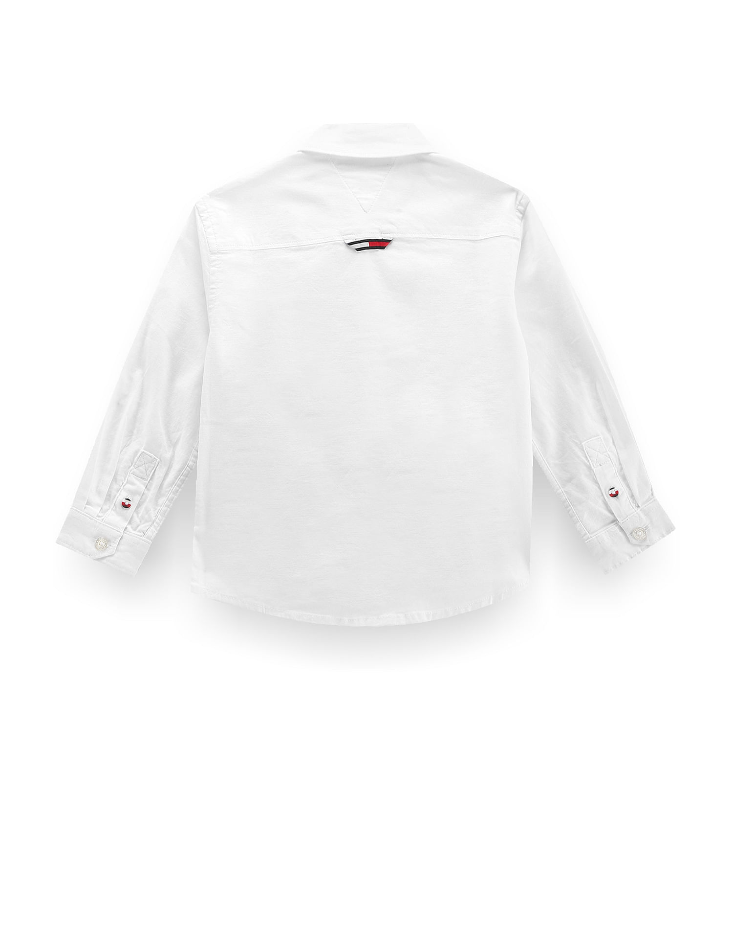 Tommy Hilfiger Kids Boys Organic Cotton Solid Shirt
