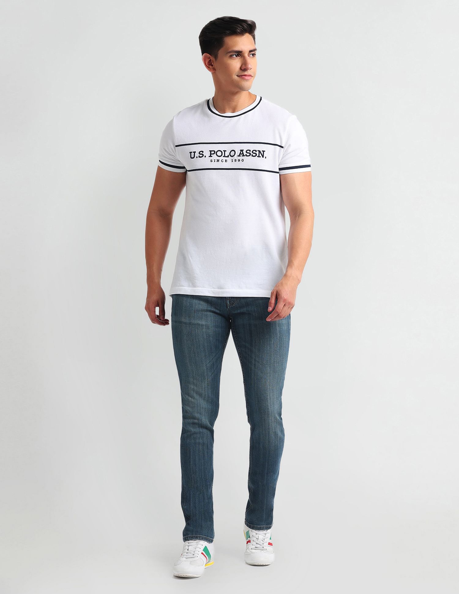 U.S. Polo Assn. Denim Co. Brandon Slim Tapered Fit Blue Jeans