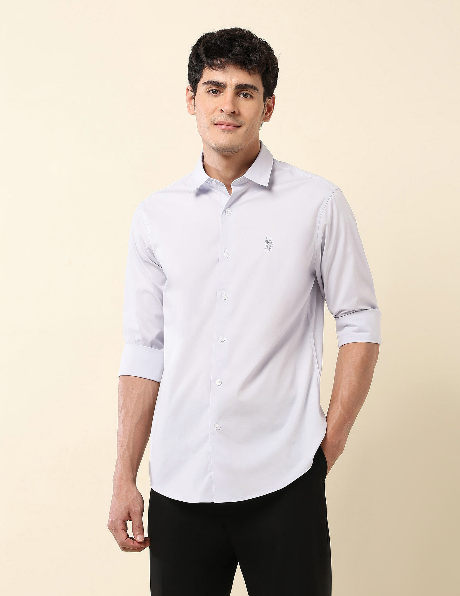 U.S. Polo Assn. Tailored Fit Poplin Shirt