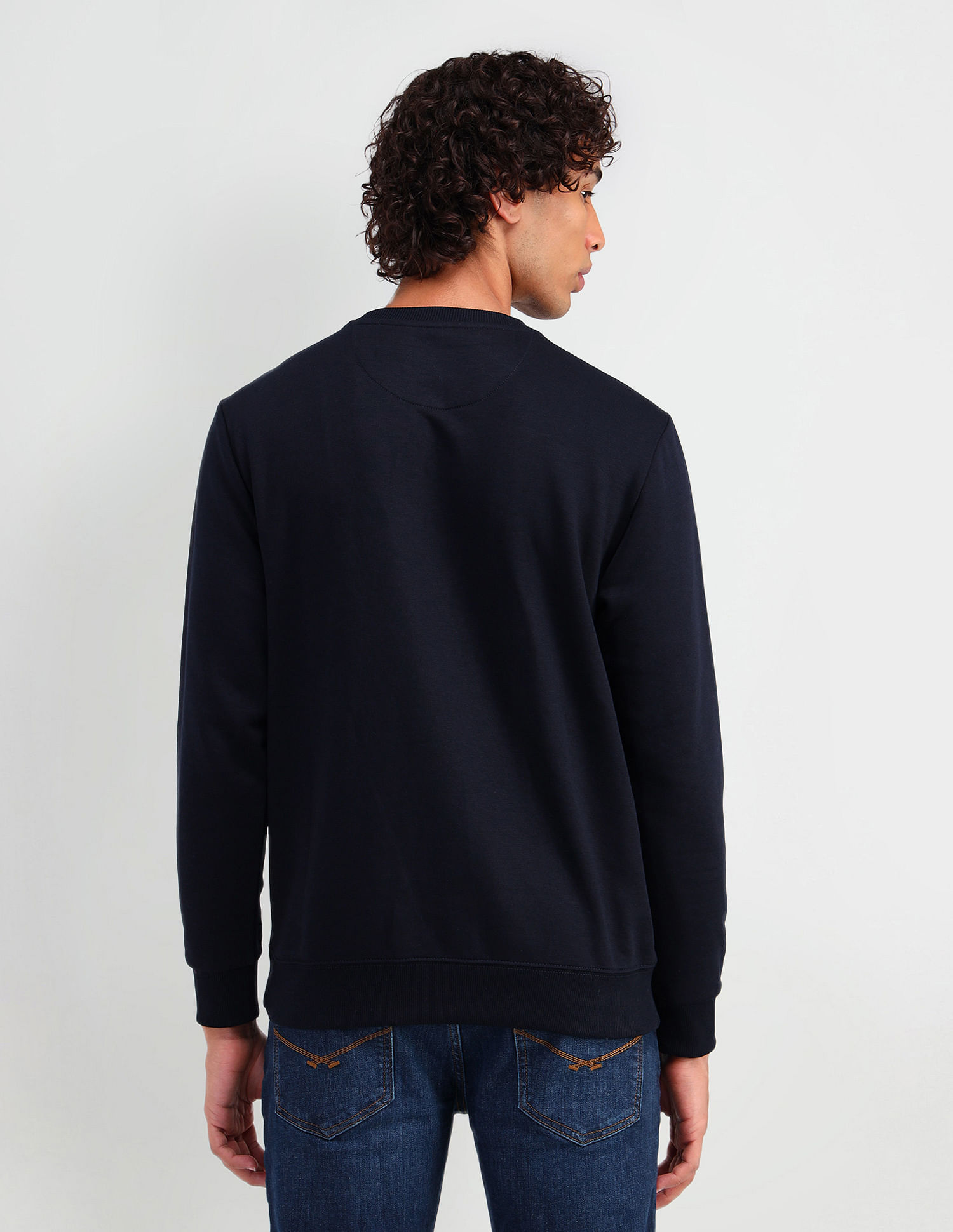 U.S. Polo Assn. Denim Co. Crew Neck Brand Printed Sweatshirt