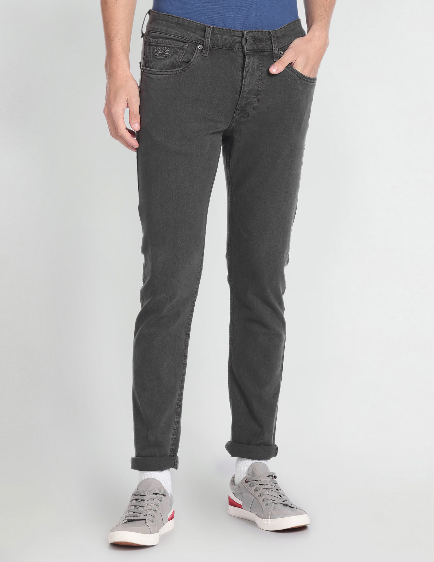 U.S. Polo Assn. Denim Co. Brandon Slim Tapered Fit Grey Jeans